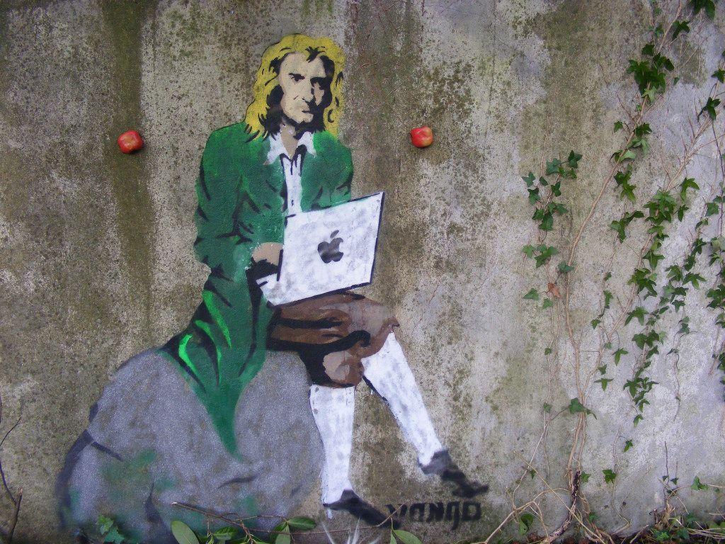 Isaac Newton. More 3D Graffiti