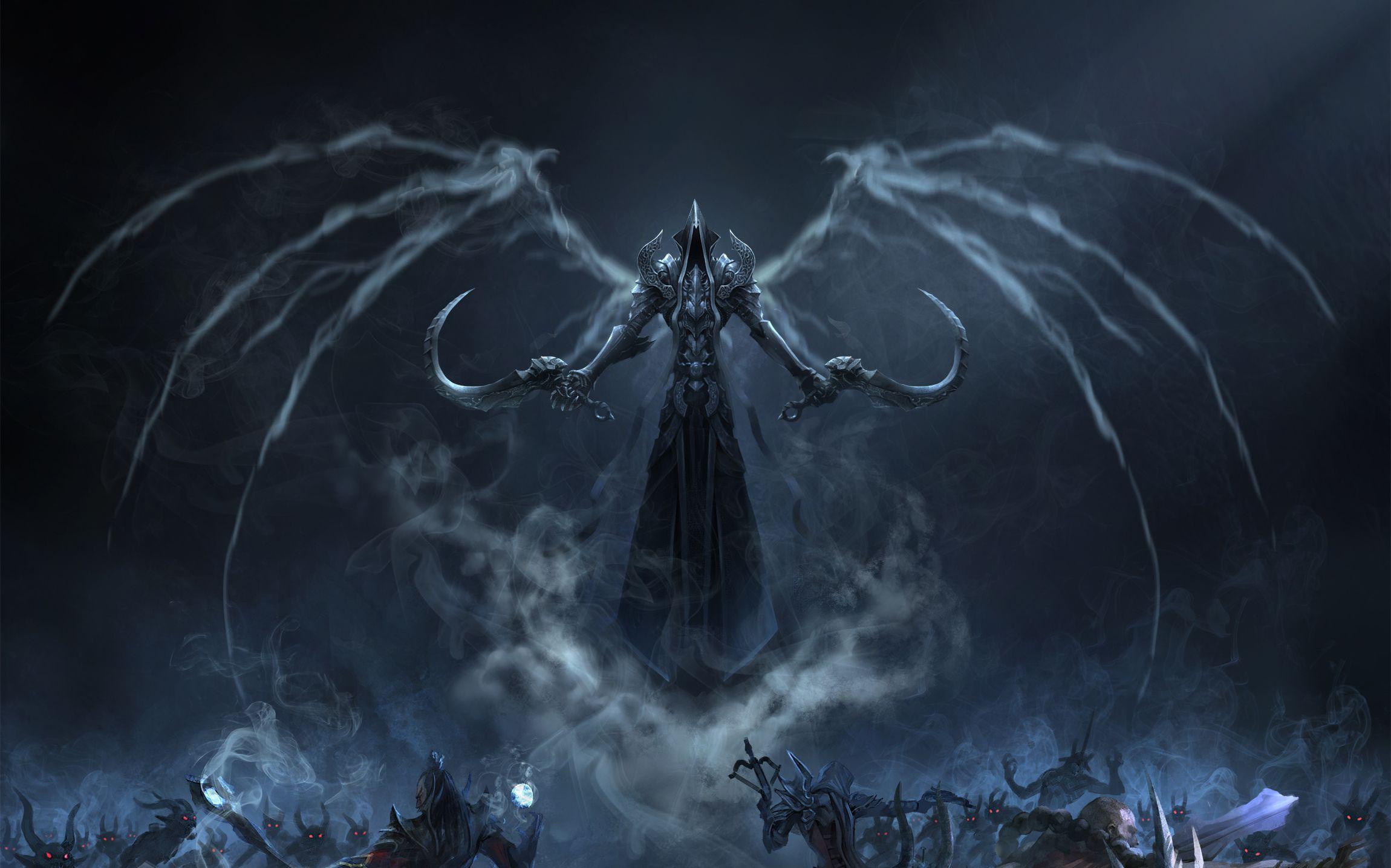 Diablo III Game Mathael Angel Of Death Wielding Scythe