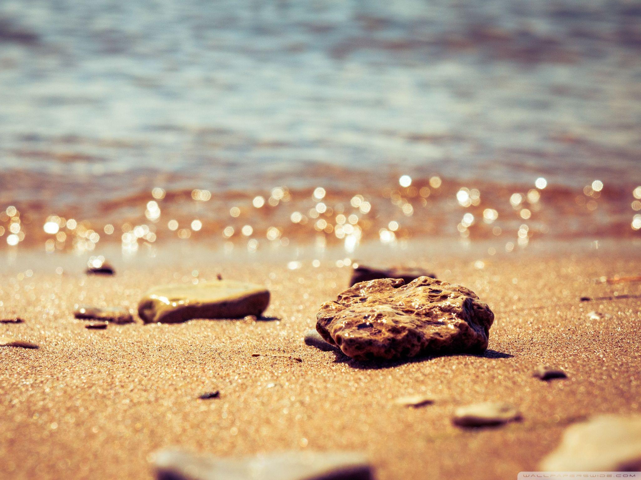 Beach Pebbles HD desktop wallpaper, High Definition, Fullscreen