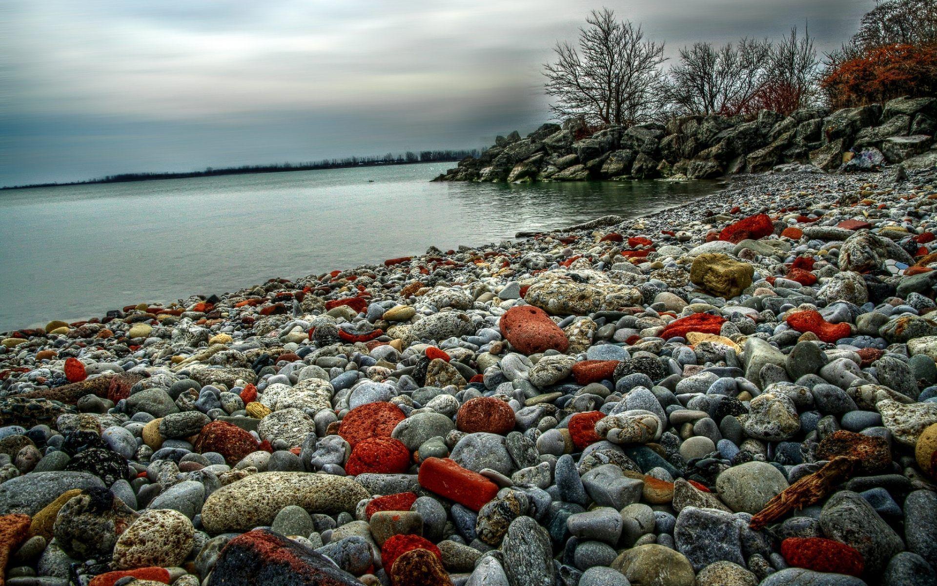 Pebbles Stone Texture Wallpaper For Desktop in High Resolution