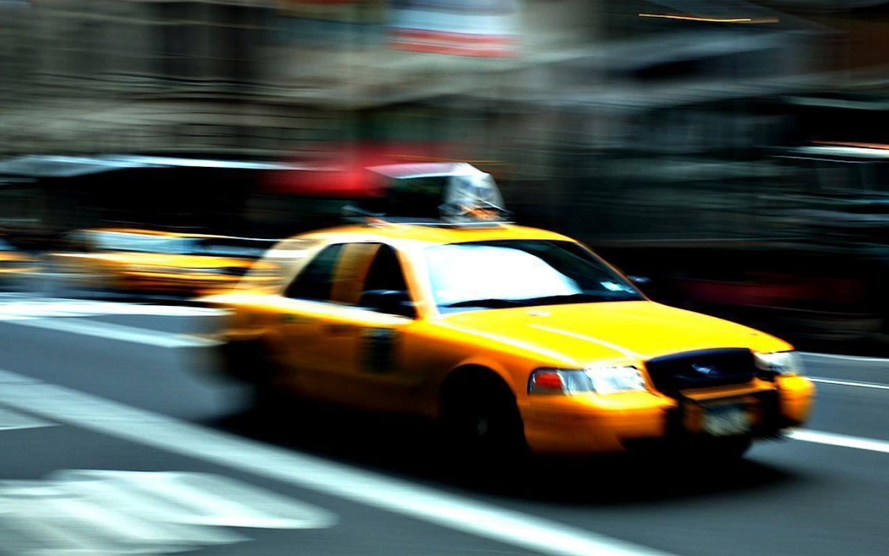 Wallpaper Taxi New York Yellow Snow 1280x800 #taxi