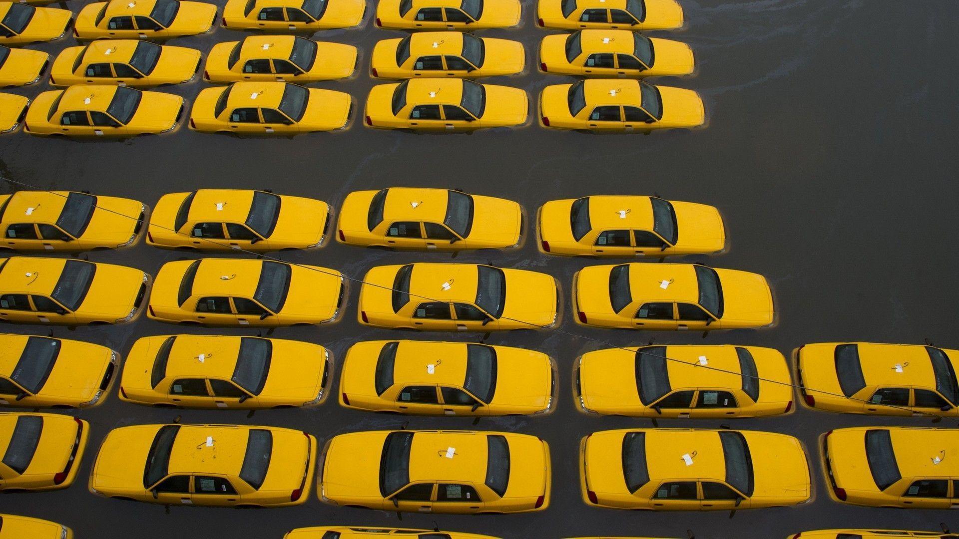 City taxi hurricane yellow cars cab sandy wallpaper. AllWallpaper