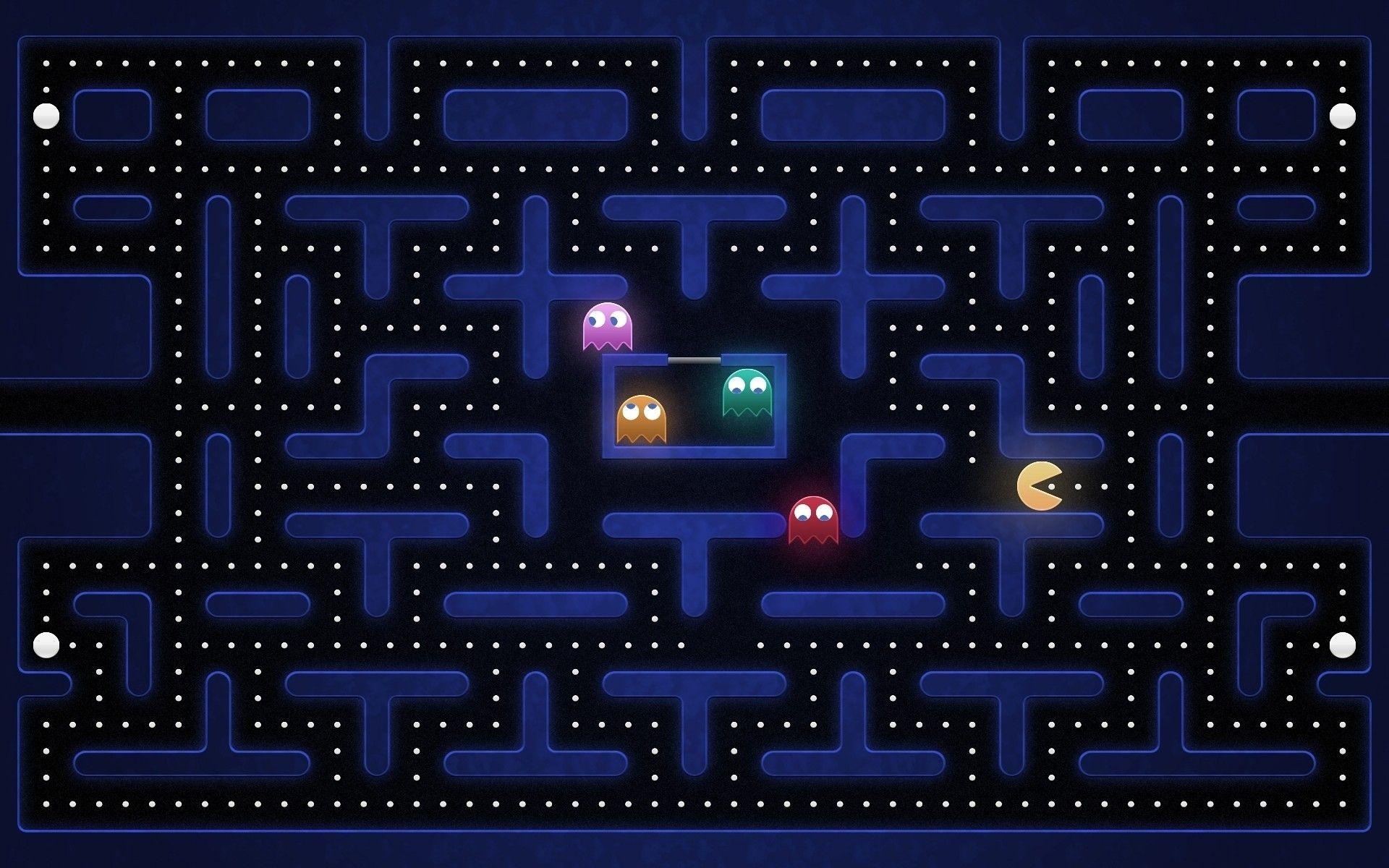 Wallpaper Pacman, Maze, Harassment, Search HD, Picture, Image