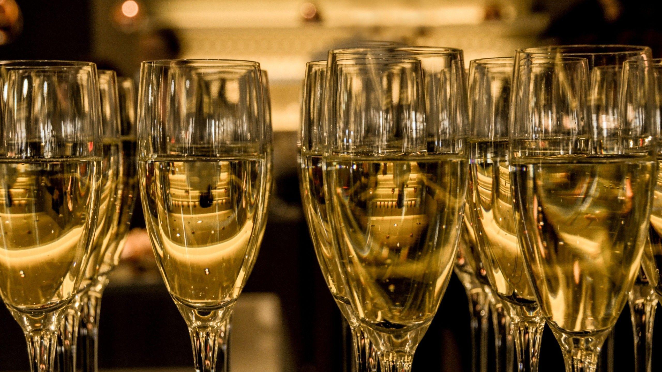 champagne glasses top- HD Wallpaper