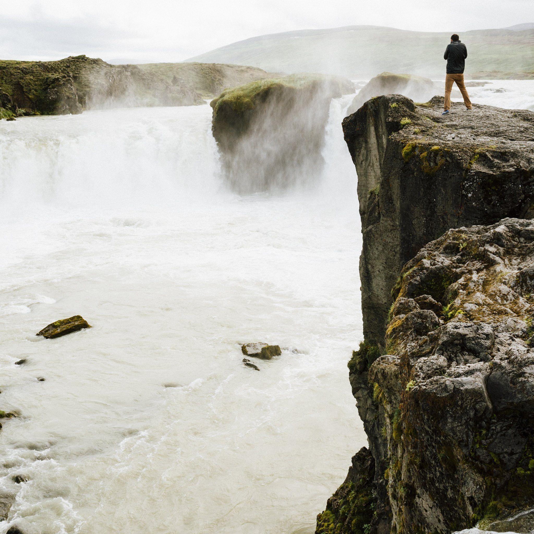 Nature: Waterfall and Hiking Wallpaper · 4K HD Desktop