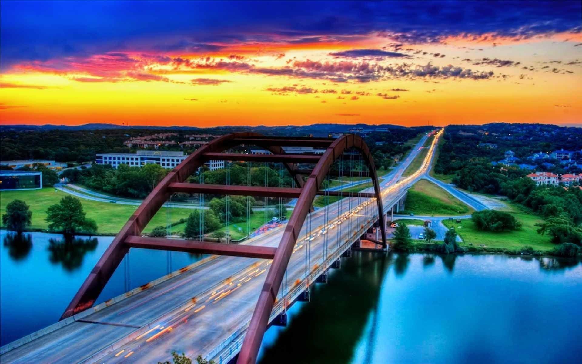 austin bridges cityscapes best widescreen background awesome #aoWa