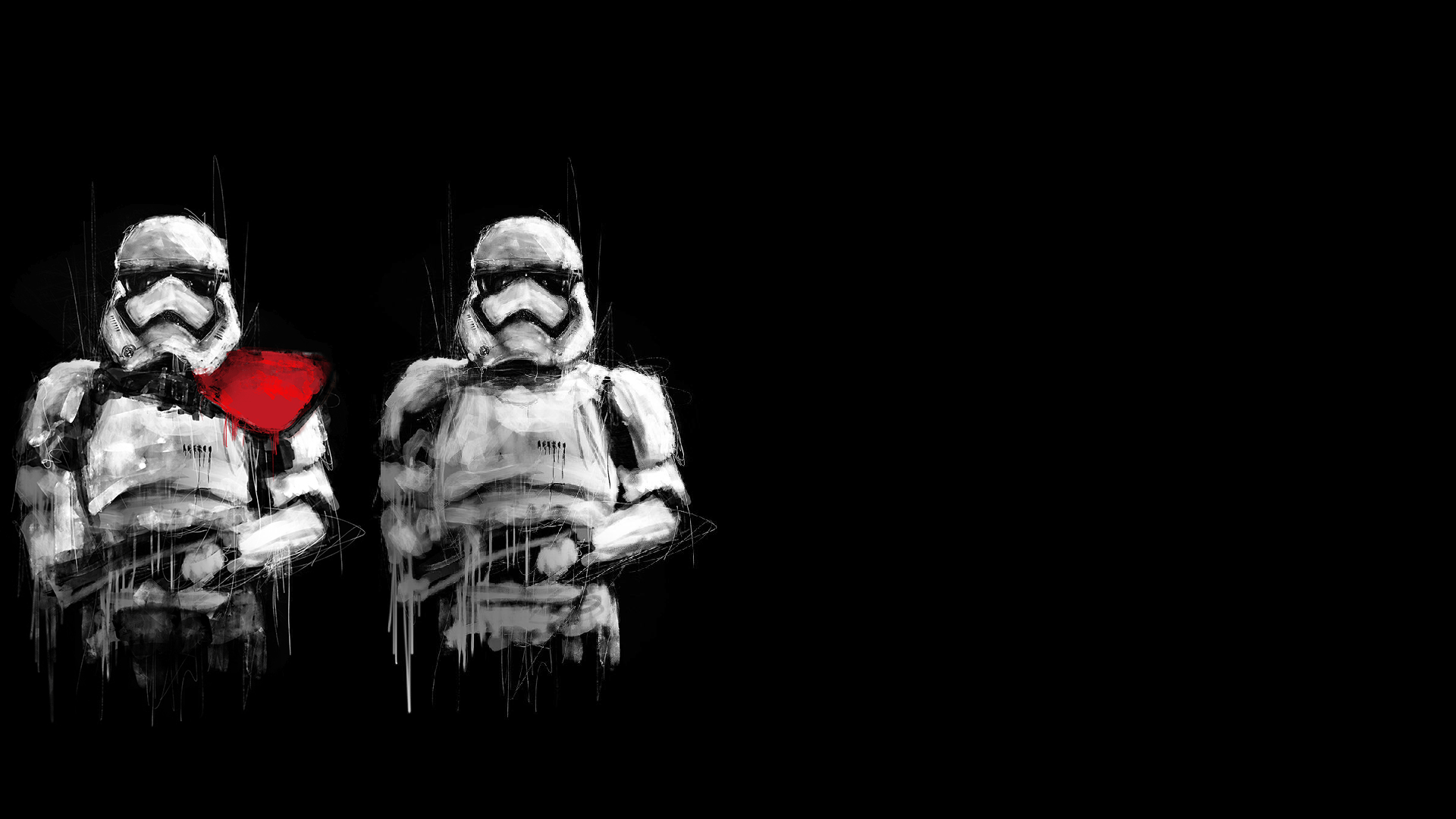 stormtrooper, Star Wars, Sketches Wallpaper HD / Desktop