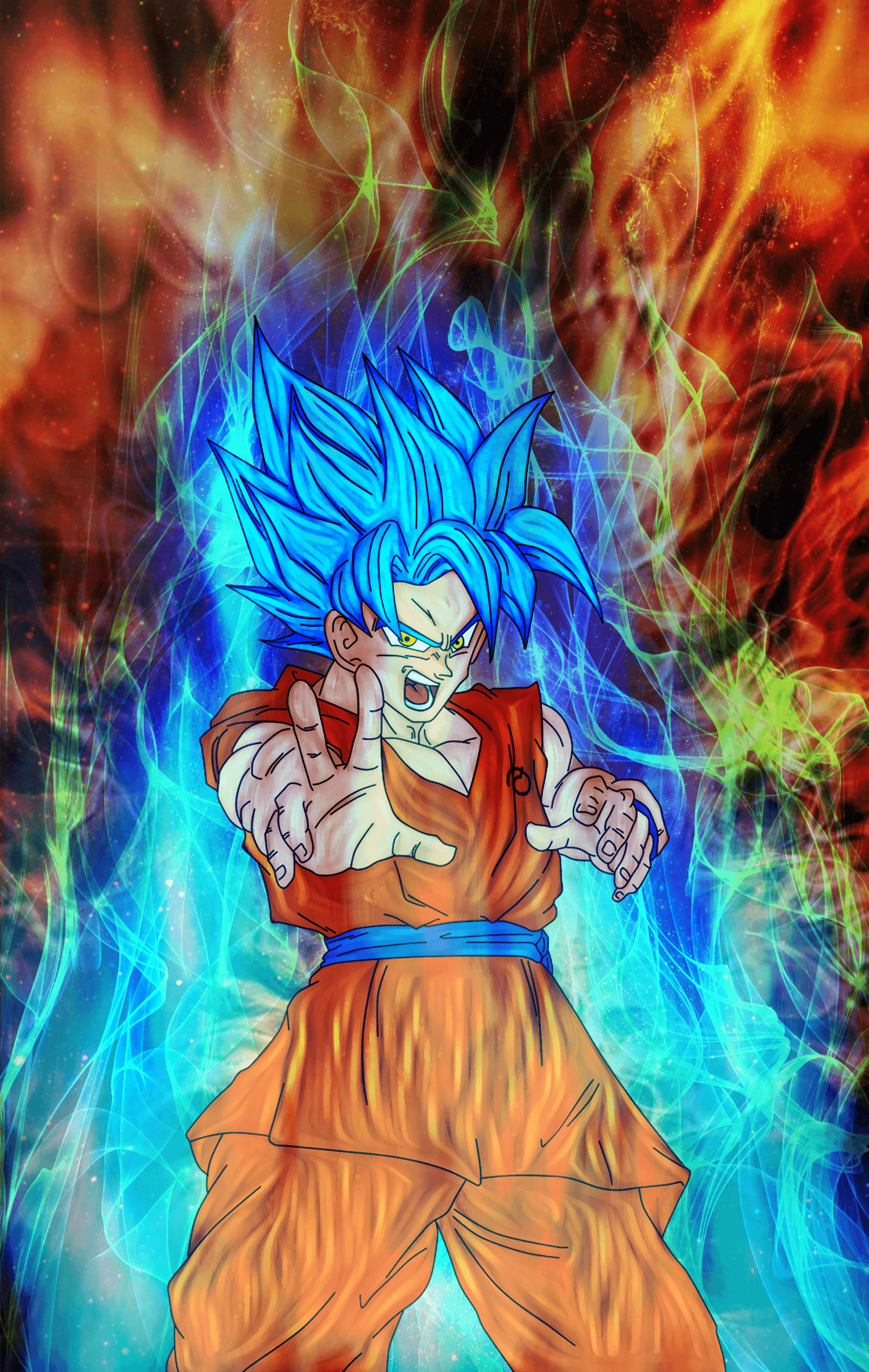 Goku Super Saiyan God Wallpapers Wallpaper Cave 0748