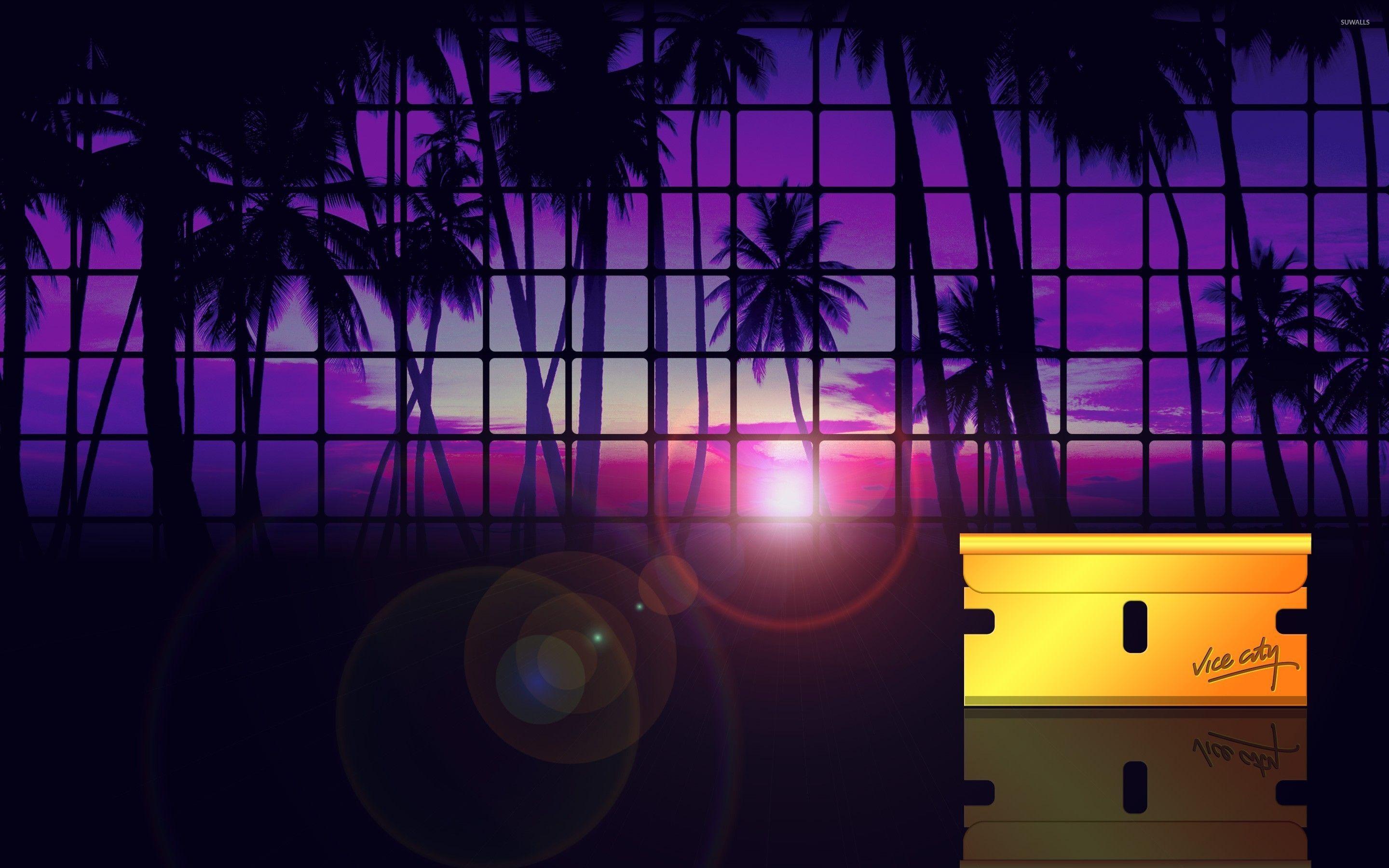 Grand Theft Auto: Vice City sunset wallpaper wallpaper