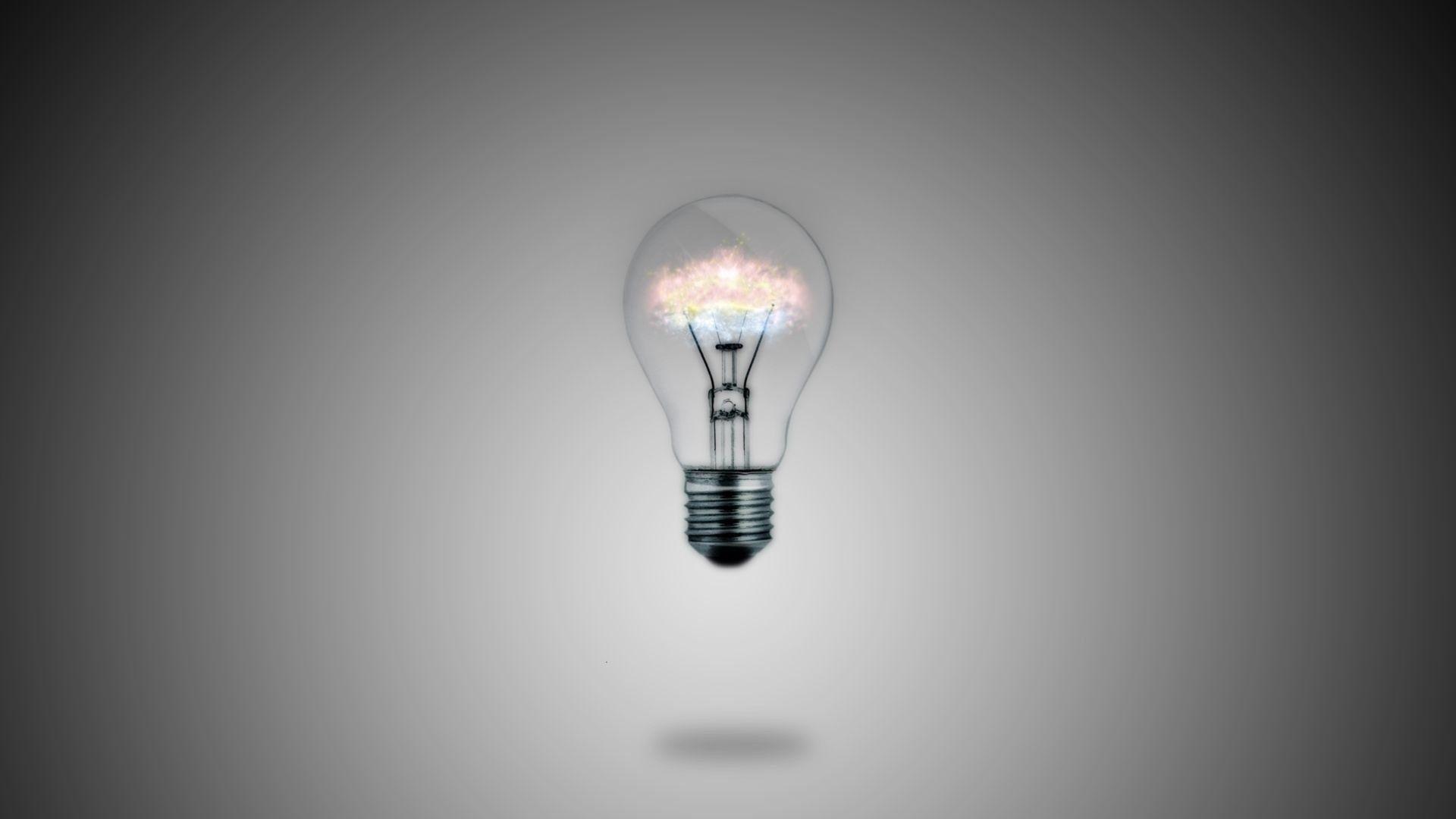Light bulb wallpaper, picture with bulbs