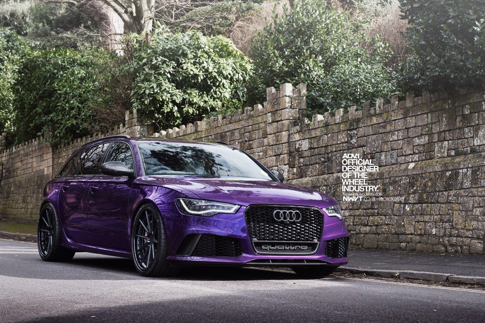 Audi, RS Audi RS4 Avant, Purple, ADV. ADV.1 Wheels, Quattro