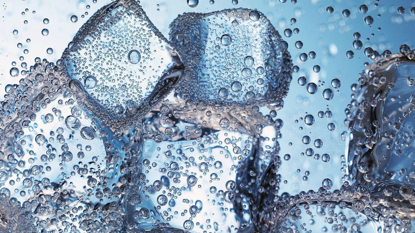 Ice, Bubbles, Bubbles, Soda, Macro, Water, Ice Wallpaper