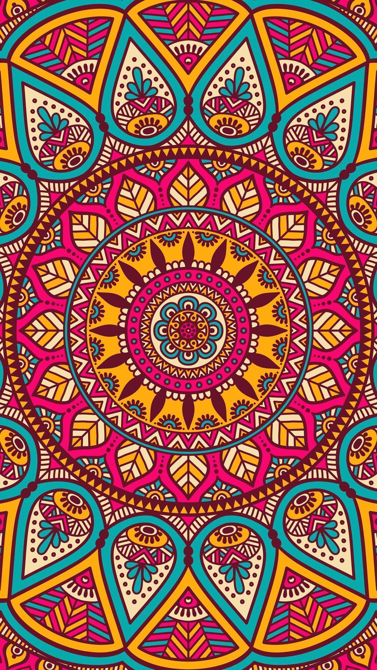 FREE mandala art wallpaper for iPhone and iPod Touch. Techno
