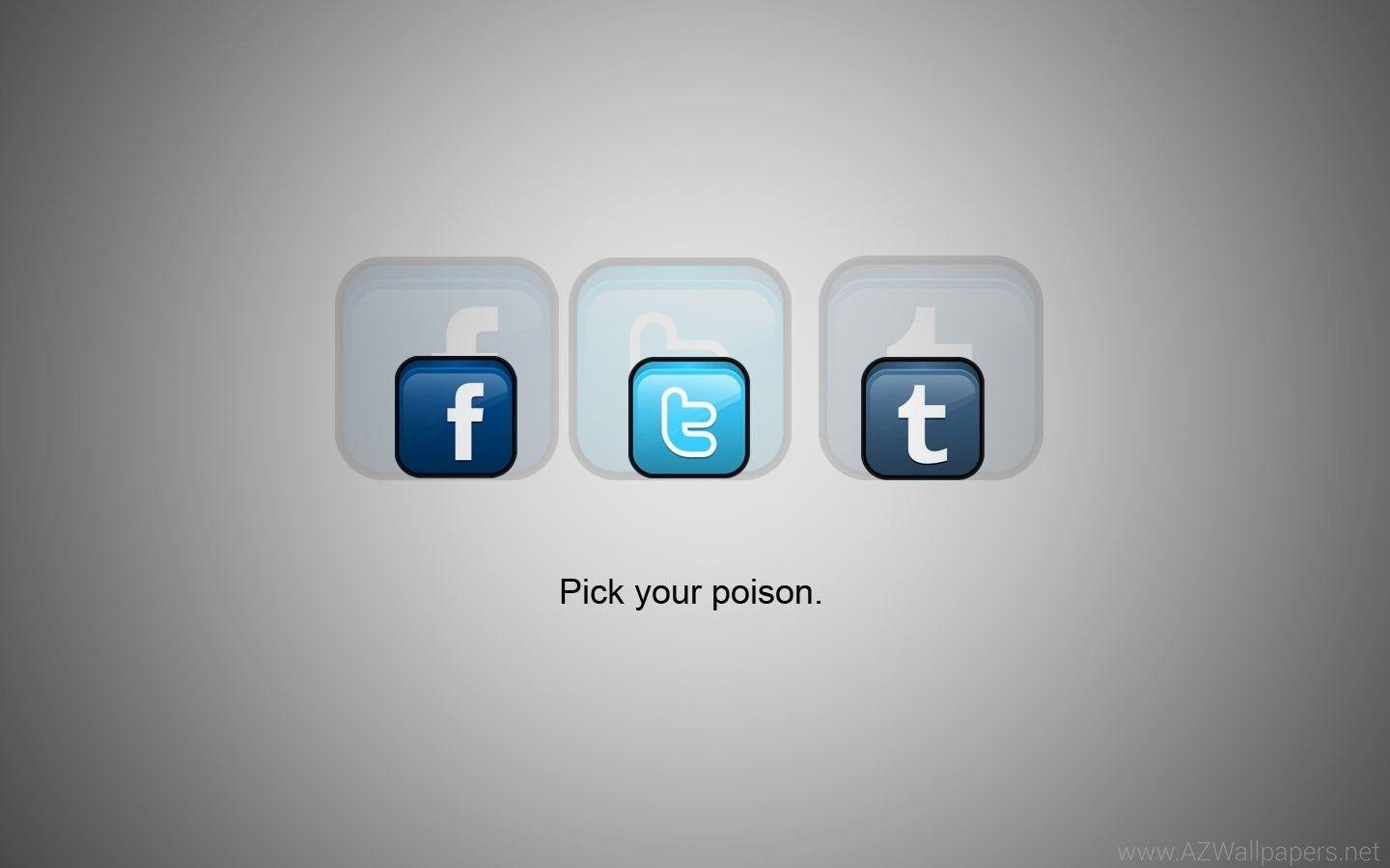 Social Media Pick Your Poison Free Widescreen HD Wallpaper.jpeg