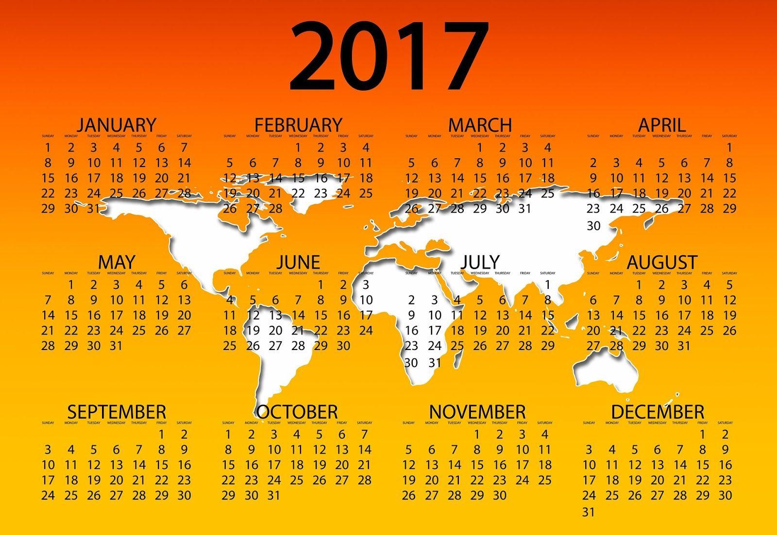 Calendar 2017 Wallpaper High Quality