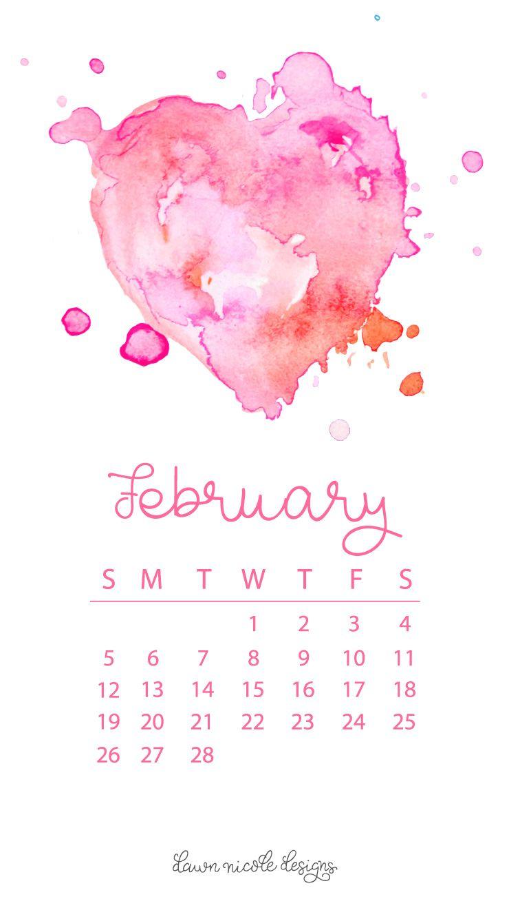 February 2017 Calendar + Tech Pretties. Dawn Nicole Designs®