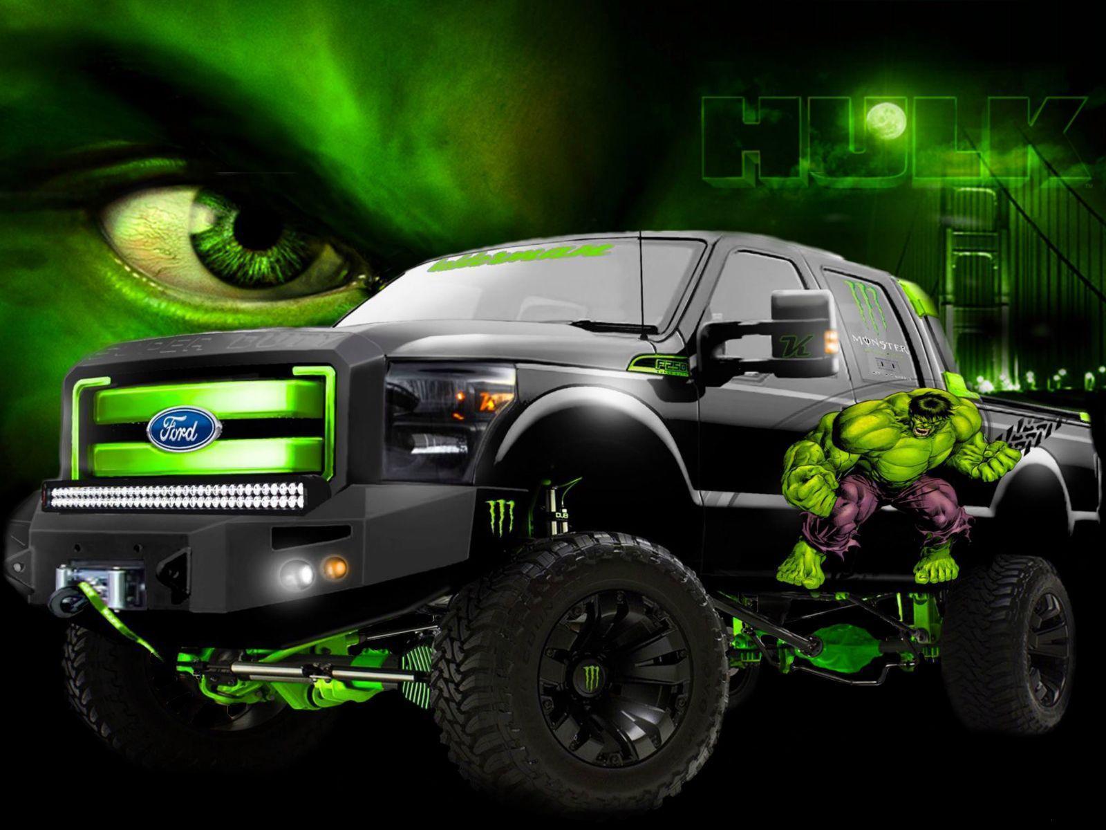 Monster Hulk Truck Jam Wallpaper