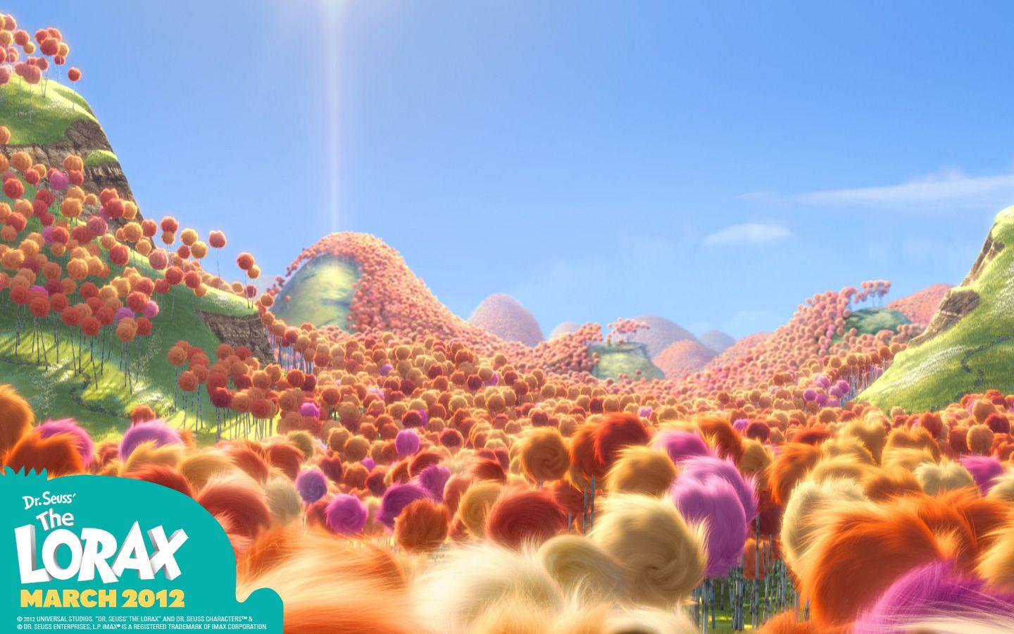 Truffula Trees from Dr. Seuss The Lorax Movie Desktop Wallpaper