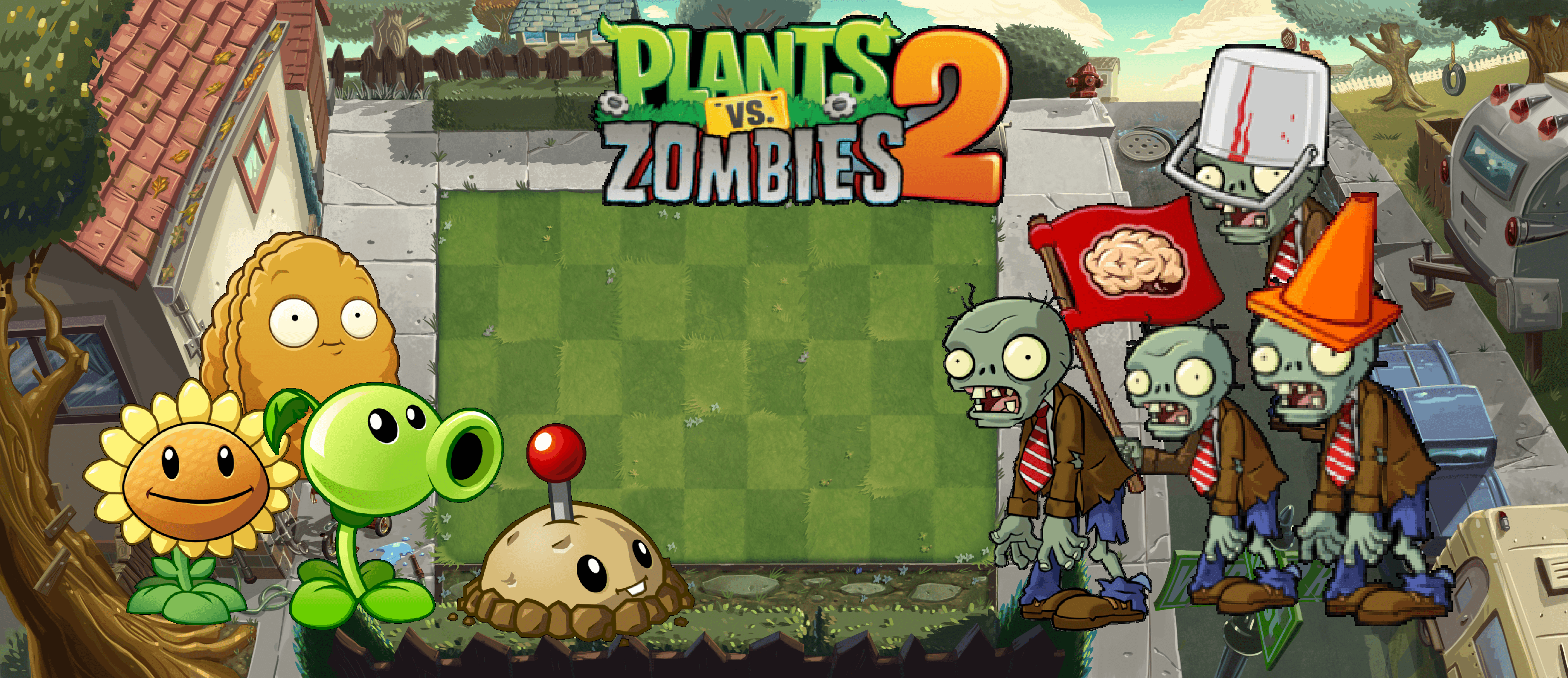 Plants vs Zombies 2 Player's House Wallpaper