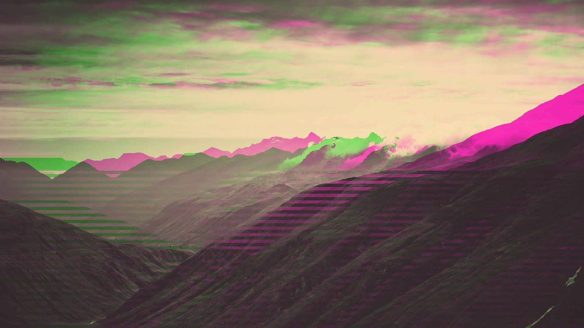 Landscape Glitch HD Wallpaperx1080