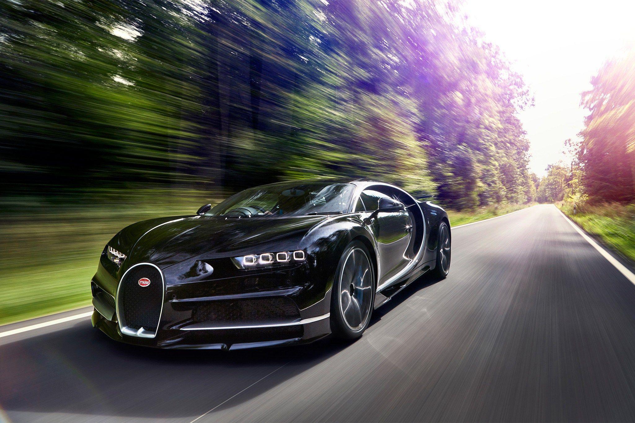 Black Bugatti Chiron 2017 Car HD Wallpaper