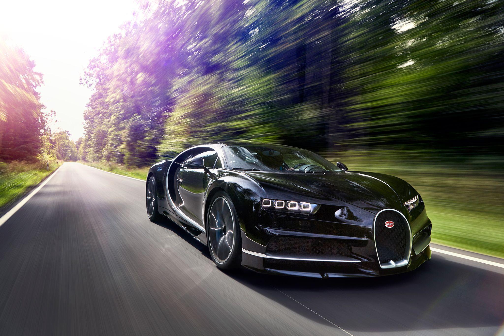 Bugatti Chiron In Motion. Cars HD 4k Wallpaper