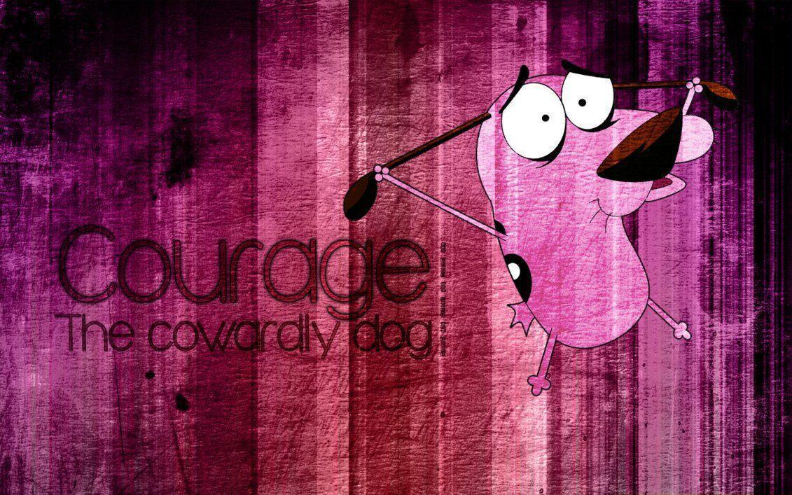 Courage, The Cowardly Dog By Xanne Art