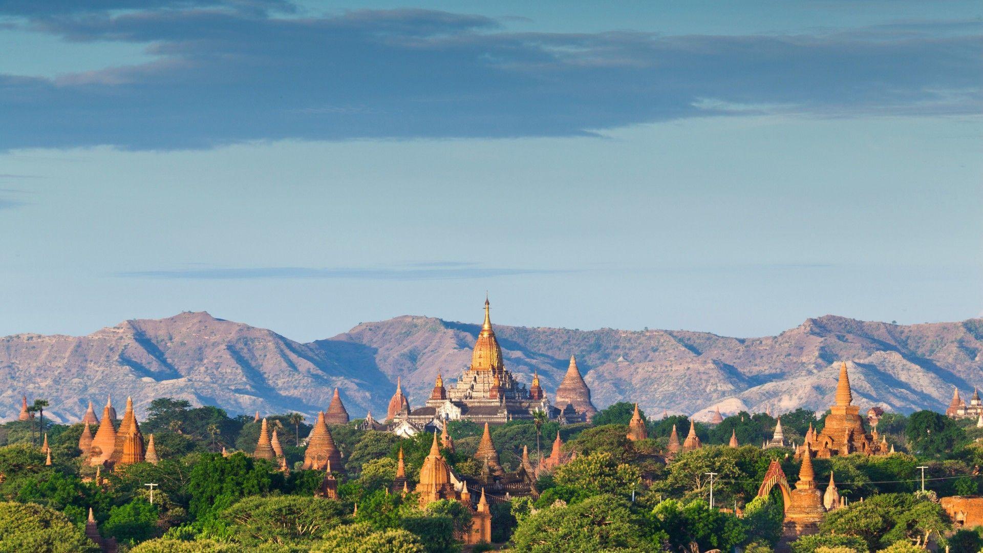 Wallpaper Bagan Temples In Myanmar Burma 1920x1080 #bagan