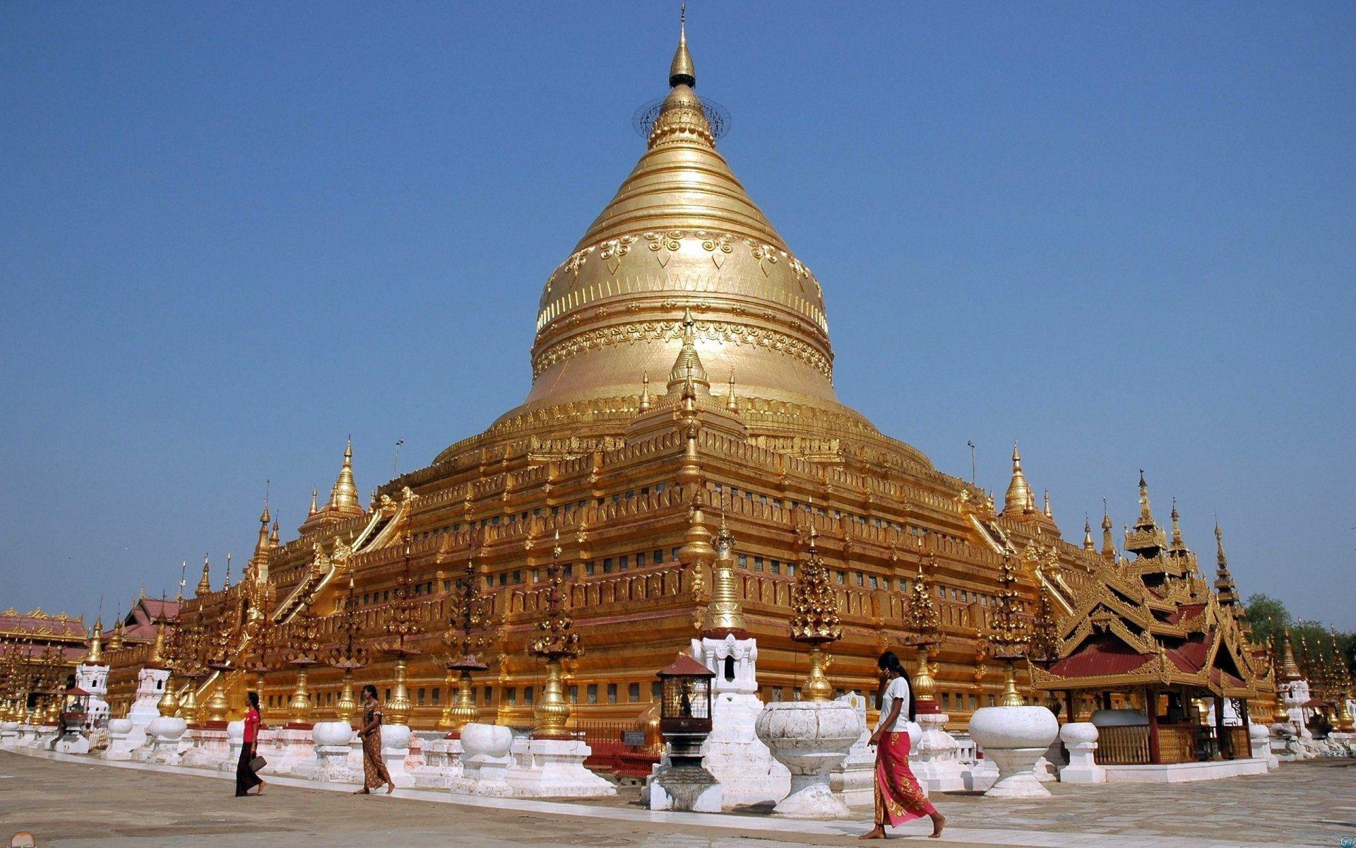 Shwezigon Pagoda Myanmar Wallpaper