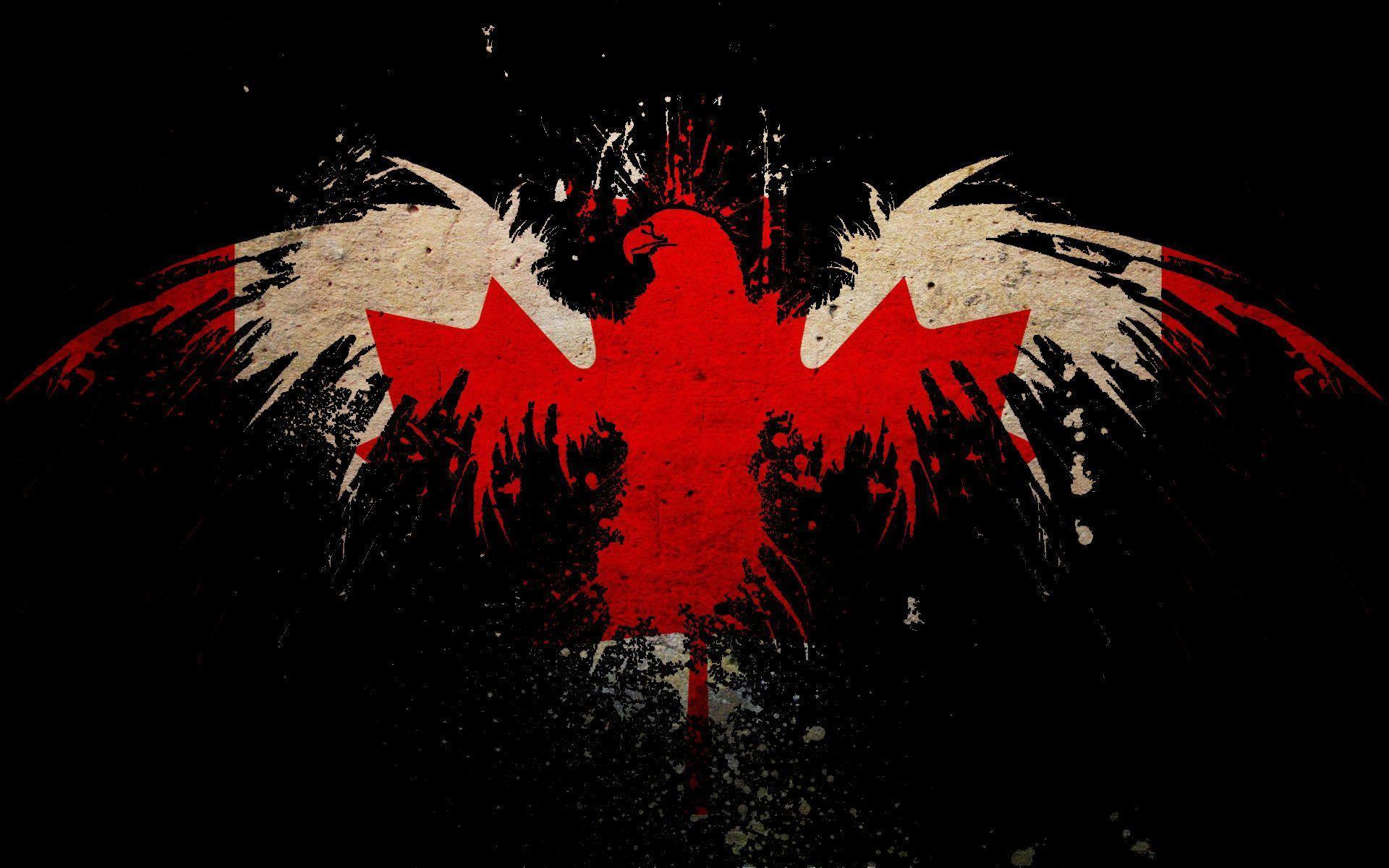leaf, eagles, Canada, flags, Canadian flag Wallpaper