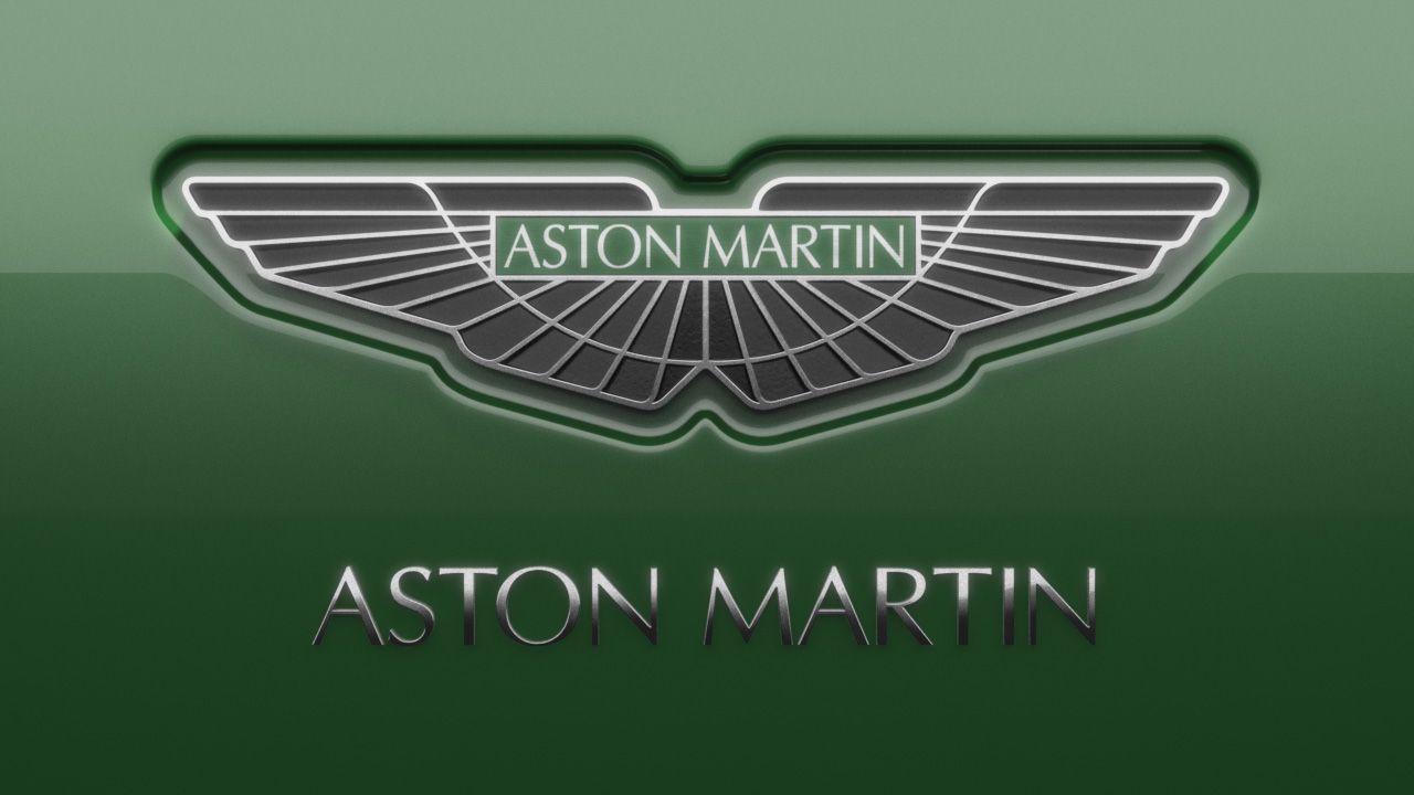 1280x720px Logo Aston Martin Green Background
