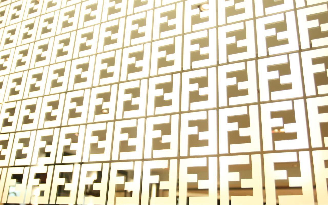 The texture of the Fendi logo Desktop wallpaper 1280x800