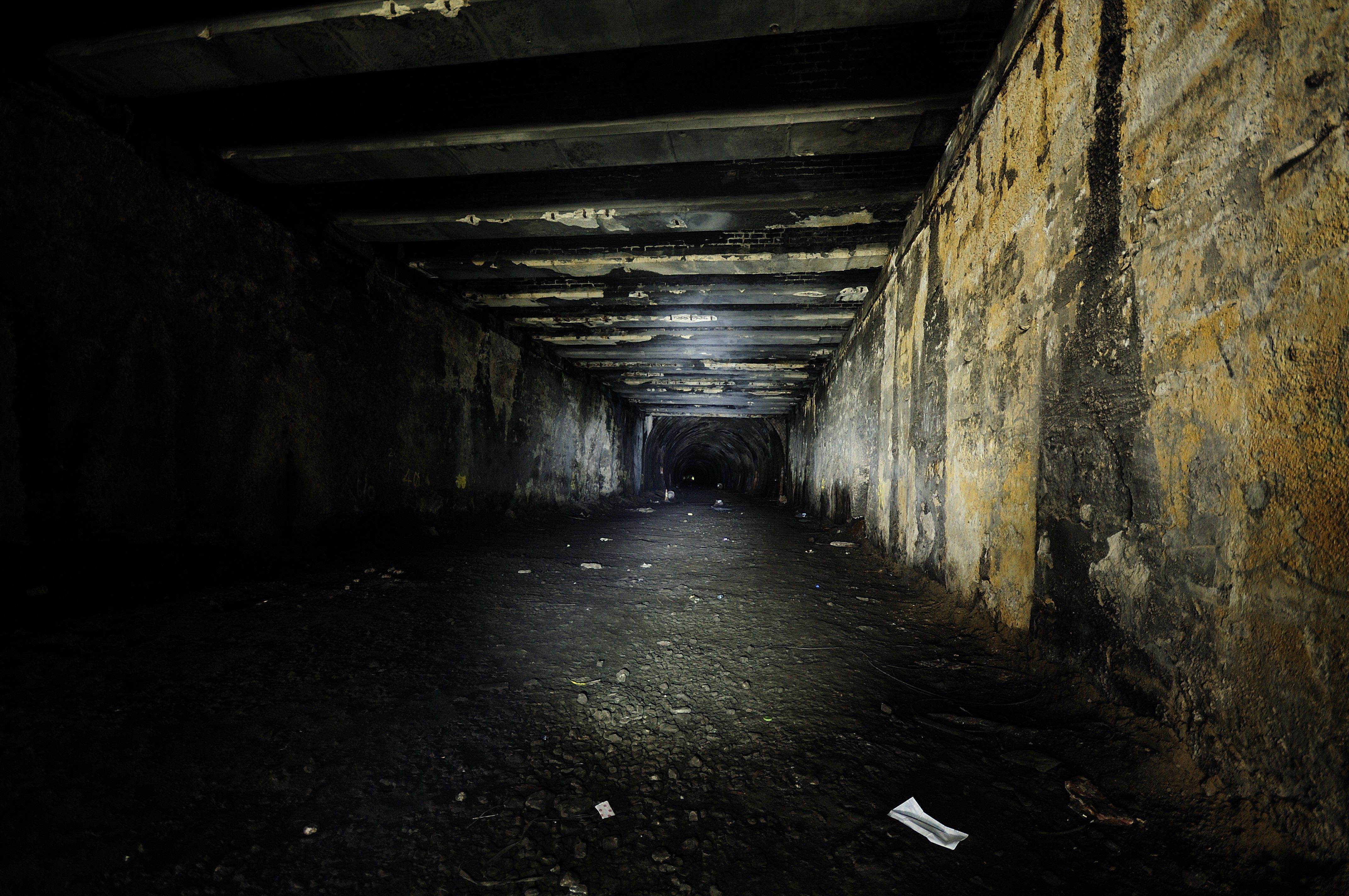 Download HD tunnel, Dark, Flashlight, Night, Sewers, Urban