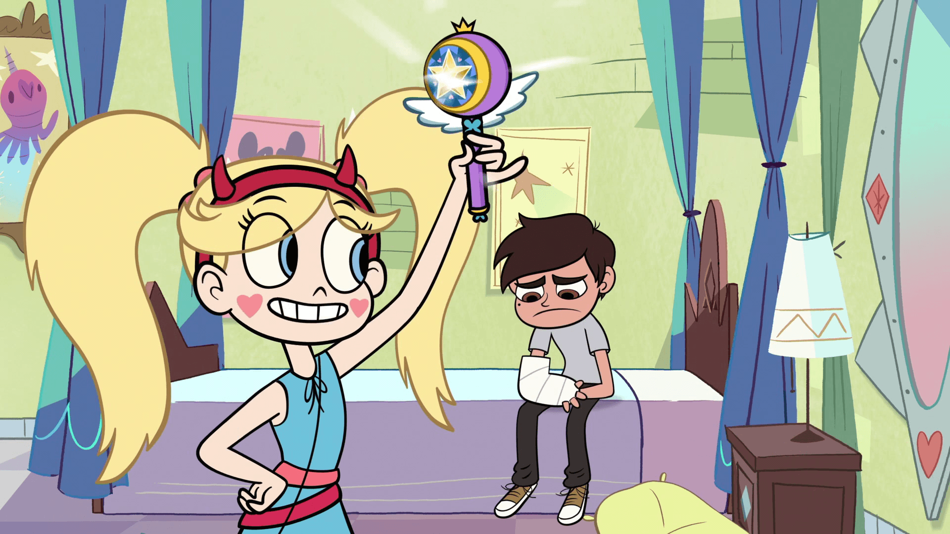 S1E5 Star with pigtails.png. Star vs. the Forces of Evil