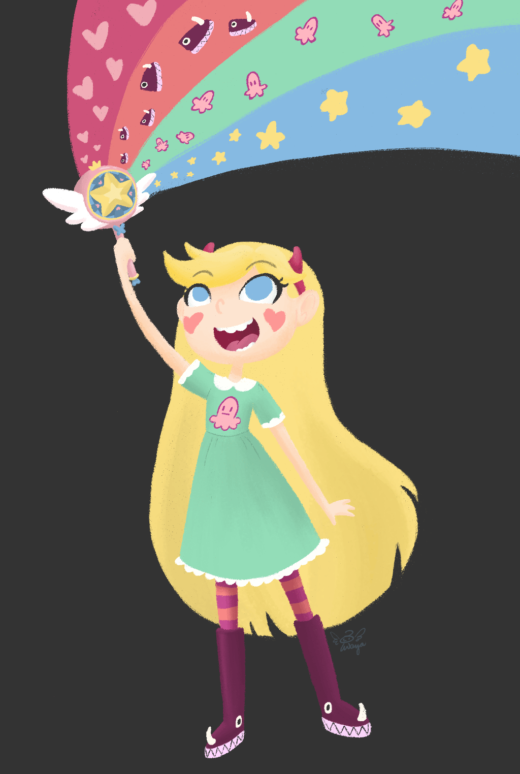 Star Vs. The Forces Of Evil Logo By Star Butterfly