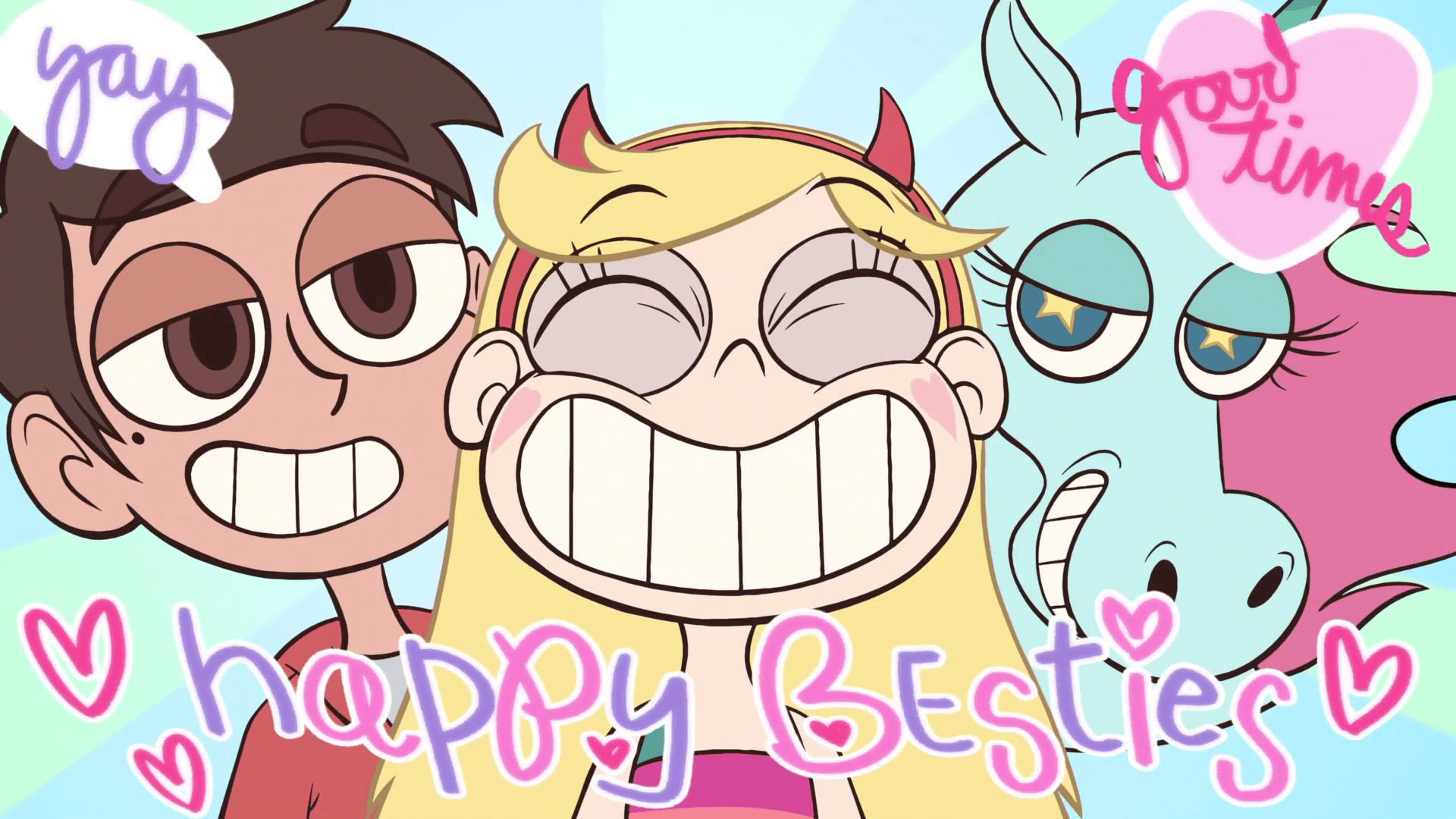 S1e2 happy besties.png. Star vs. the Forces of Evil