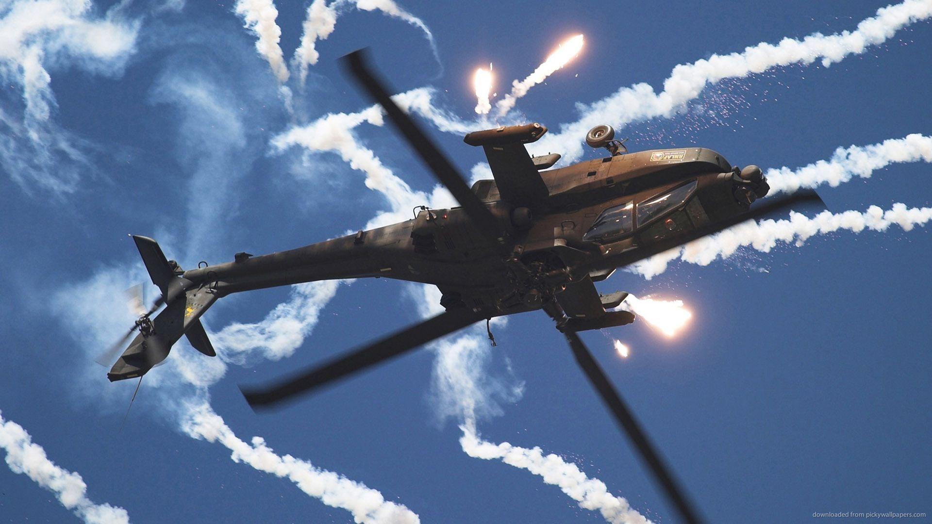 Boeing AH 64 Apache Silhouette Wallpaper. Wide Wallpaper Collections