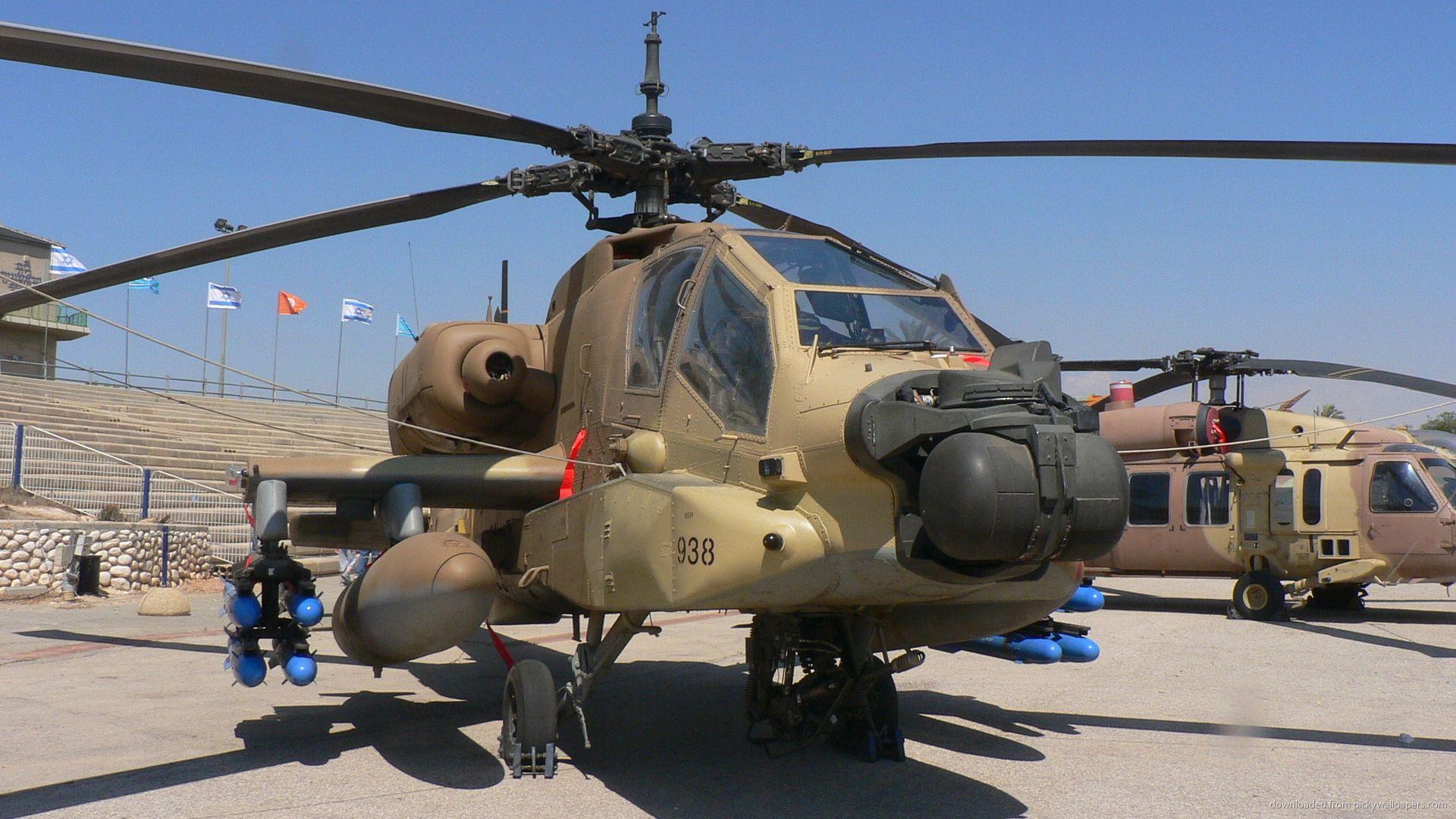 Download 1920x1080 Brown Boeing AH 64 Apache Wallpaper
