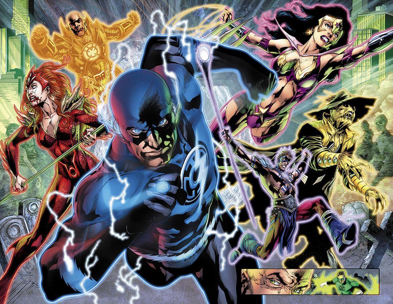 Heroes & Villains Comic Wallpaper