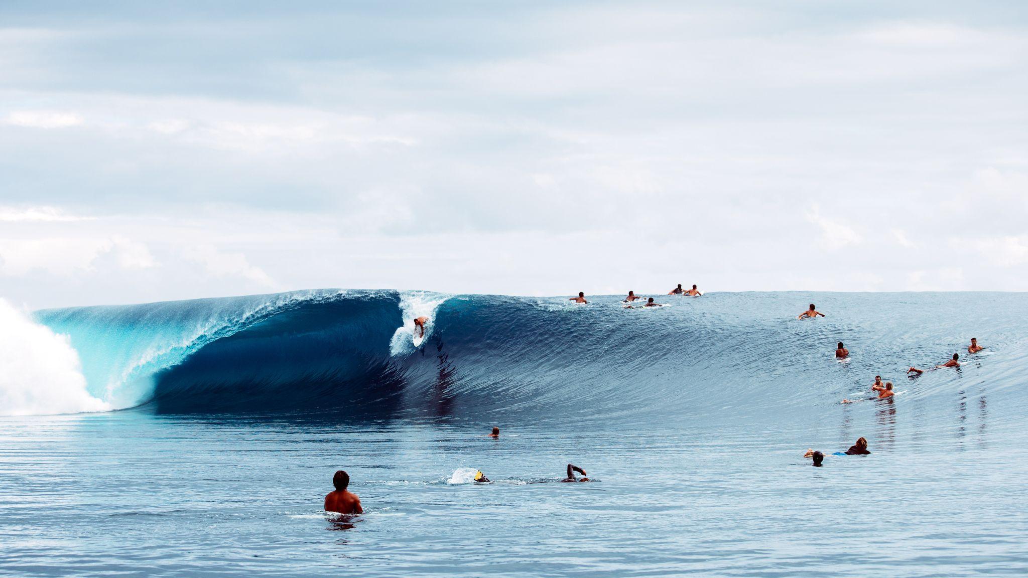 Teahupoo's Lighter Side Surfing Teahupoo, Tahiti