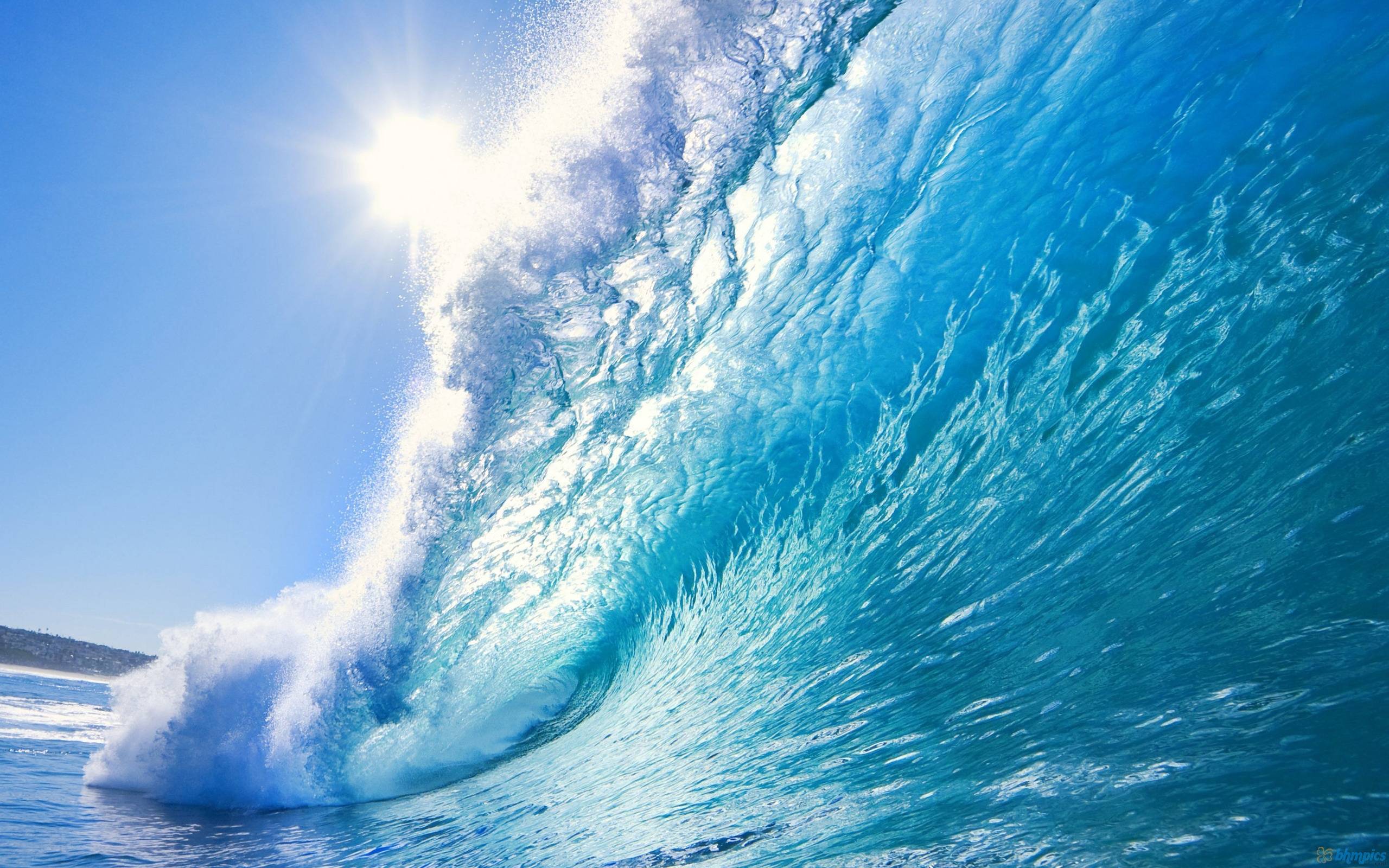 Awesome Wave Wallpaper to Decorate Background Like an Apple