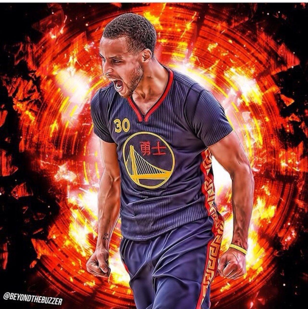 Stephen Curry \'Human Torch\' Wallpaper. Posterizes. NBA