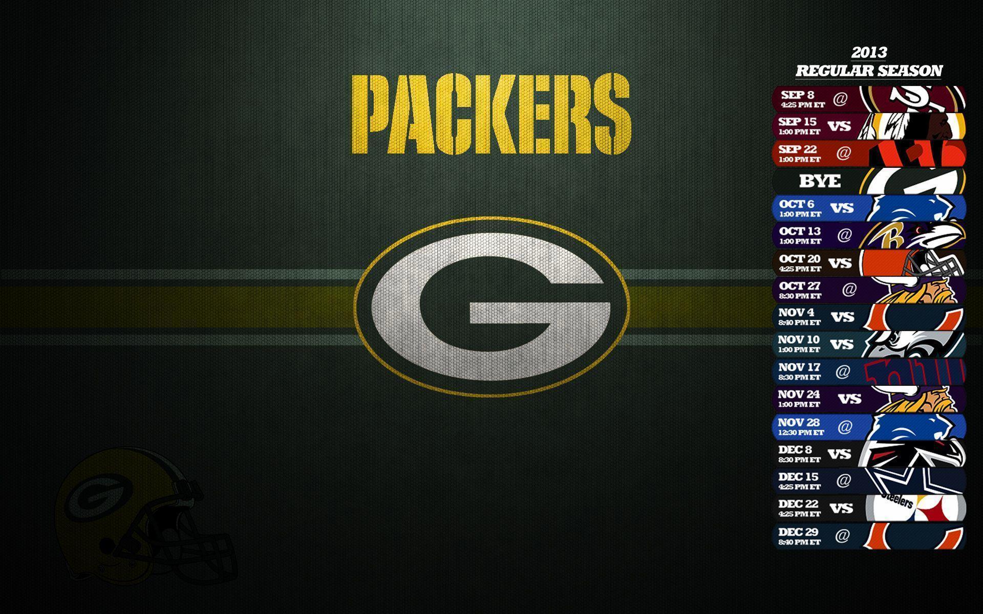 Green Bay Packers image Green Bay Packers Schedule 2013 Wallpaper