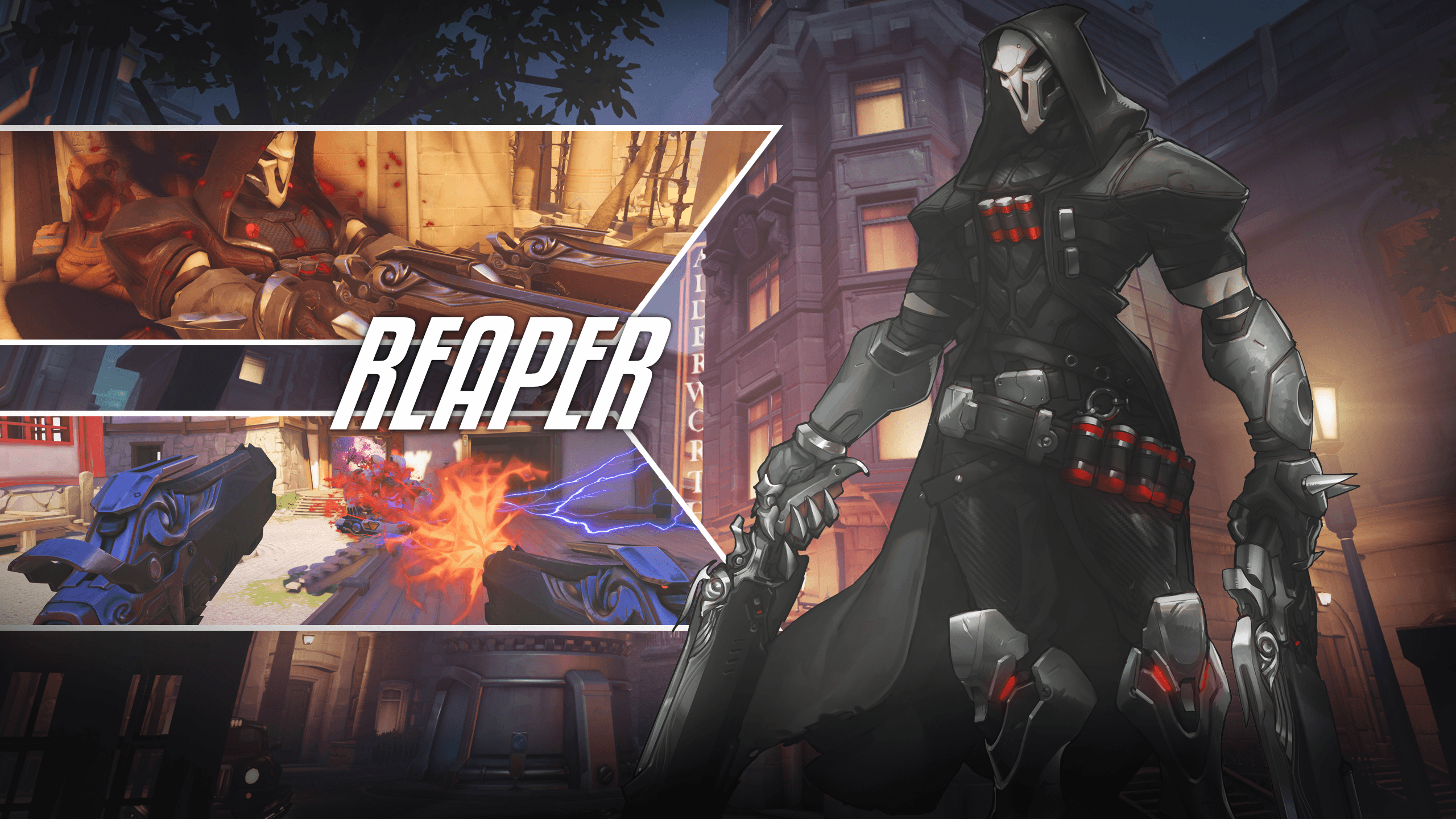 Vídeo Game Overwatch Reaper (Overwatch) Papel de Parede