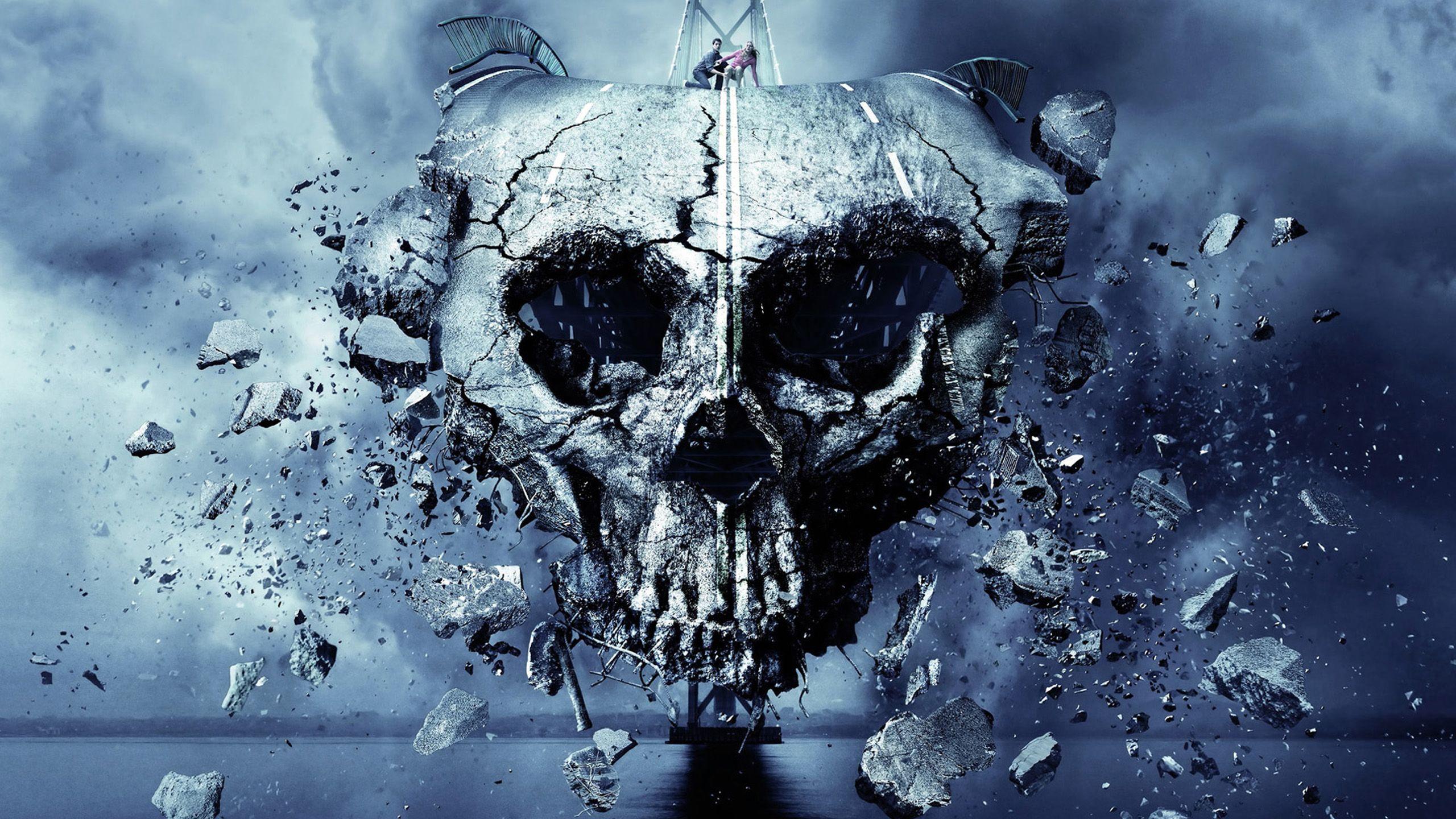 Dark skull disaster wallpaper, HD Desktop Wallpaper