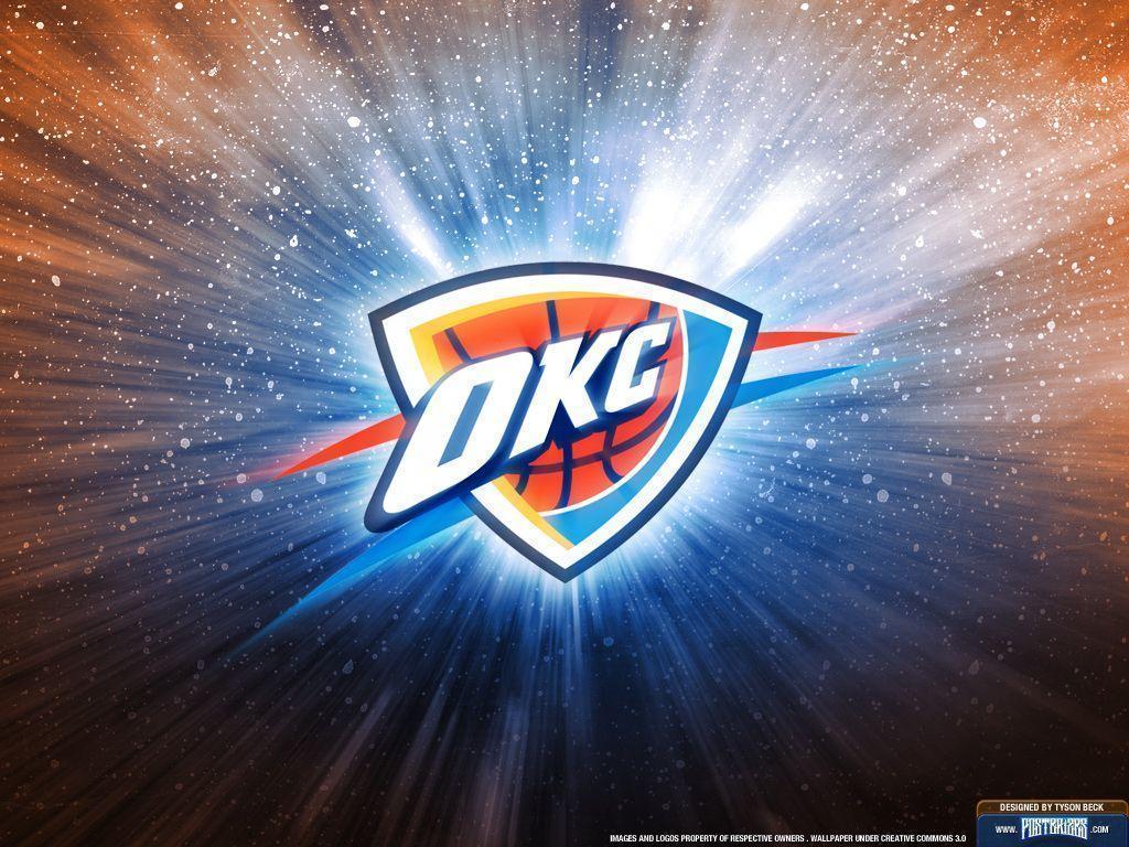 okc thunder wallpaper. Oklahoma City Thunder Logo Wallpaper