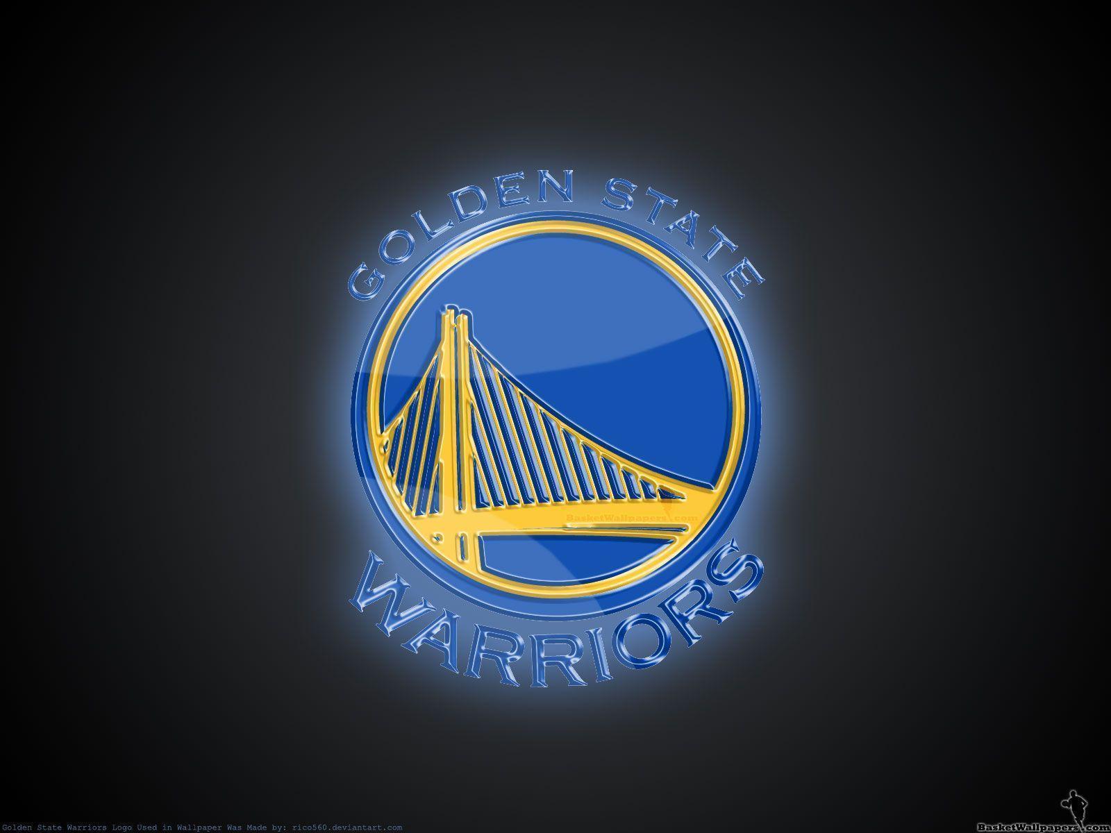 Golden State Warriors 3D Logo Wallpaper. Basketball Wallpaper at