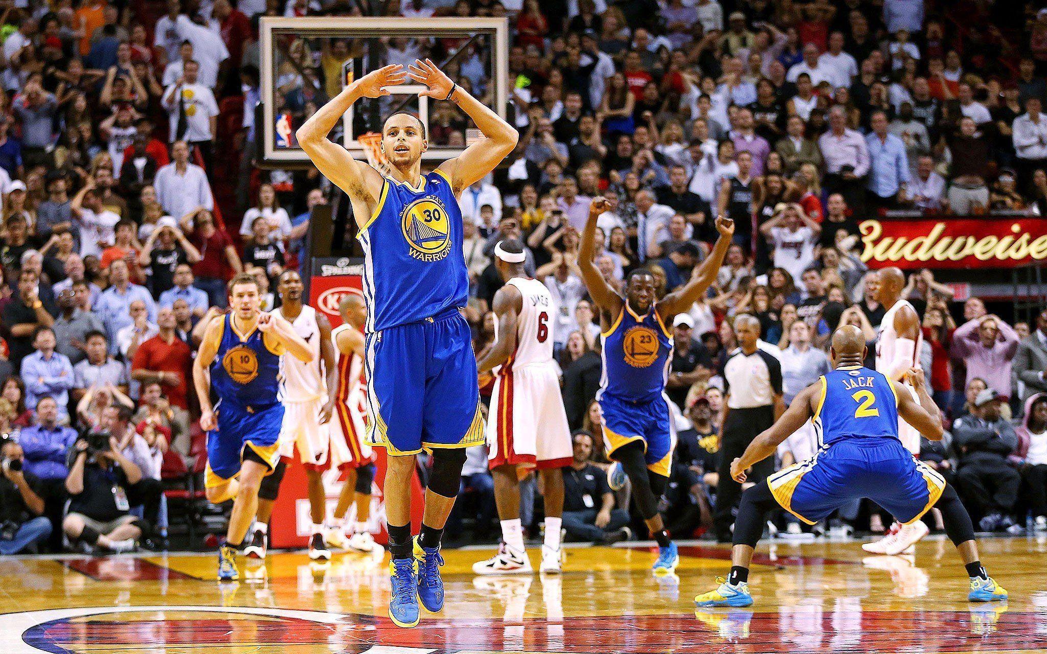 Stephen Curry NBA Basketball Warriors Golden State Miami Heat