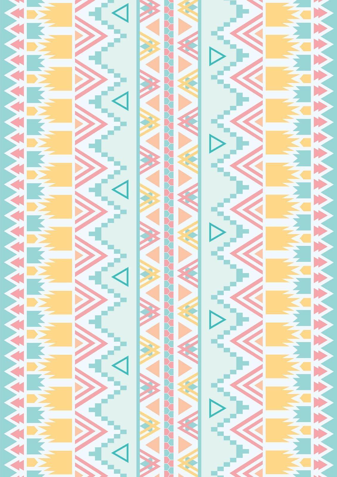 swapiinthehouse: Aztec Pattern. What I Like. Pastel
