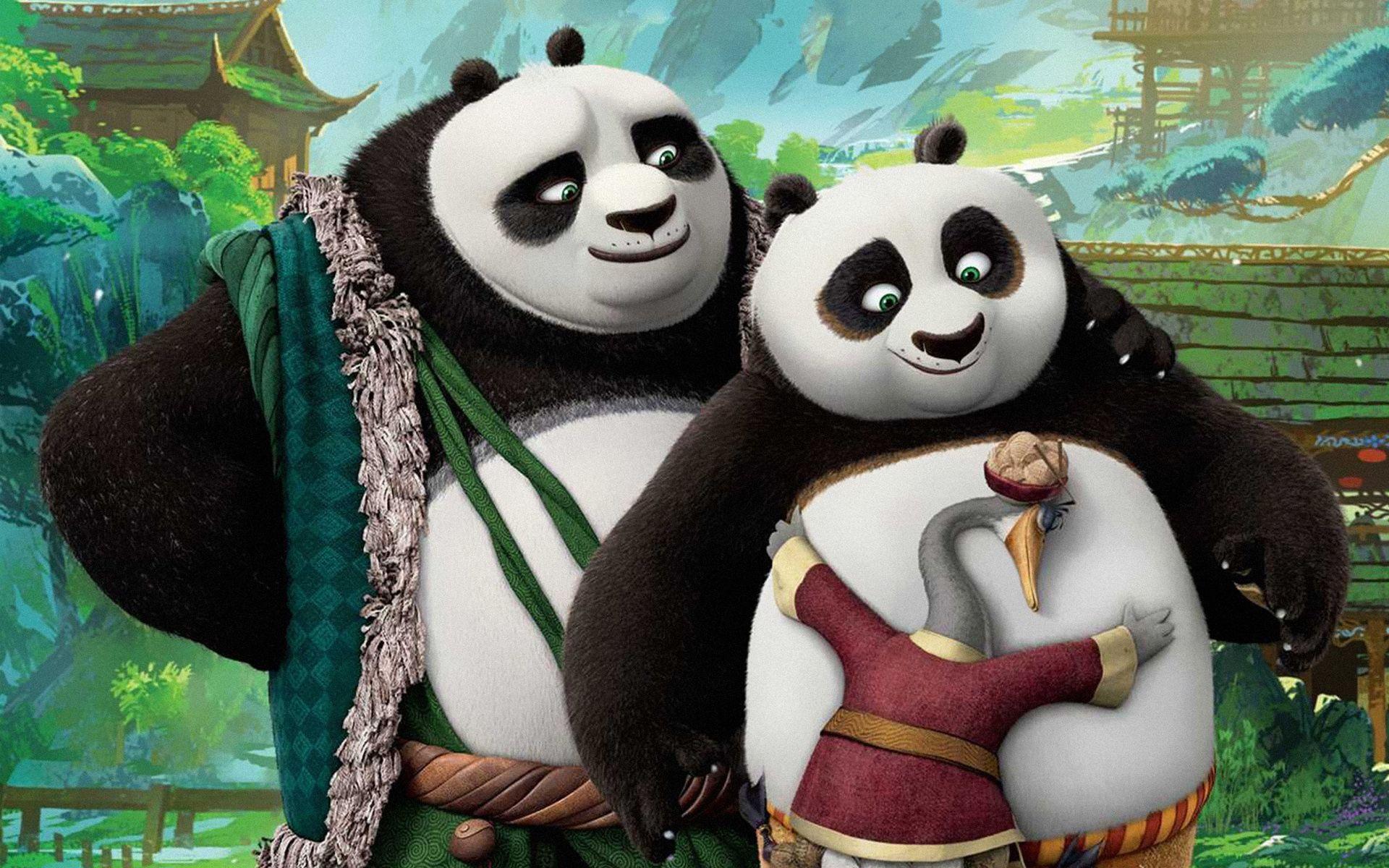 Kung Fu Panda 3 Po's Dads Wallpaper